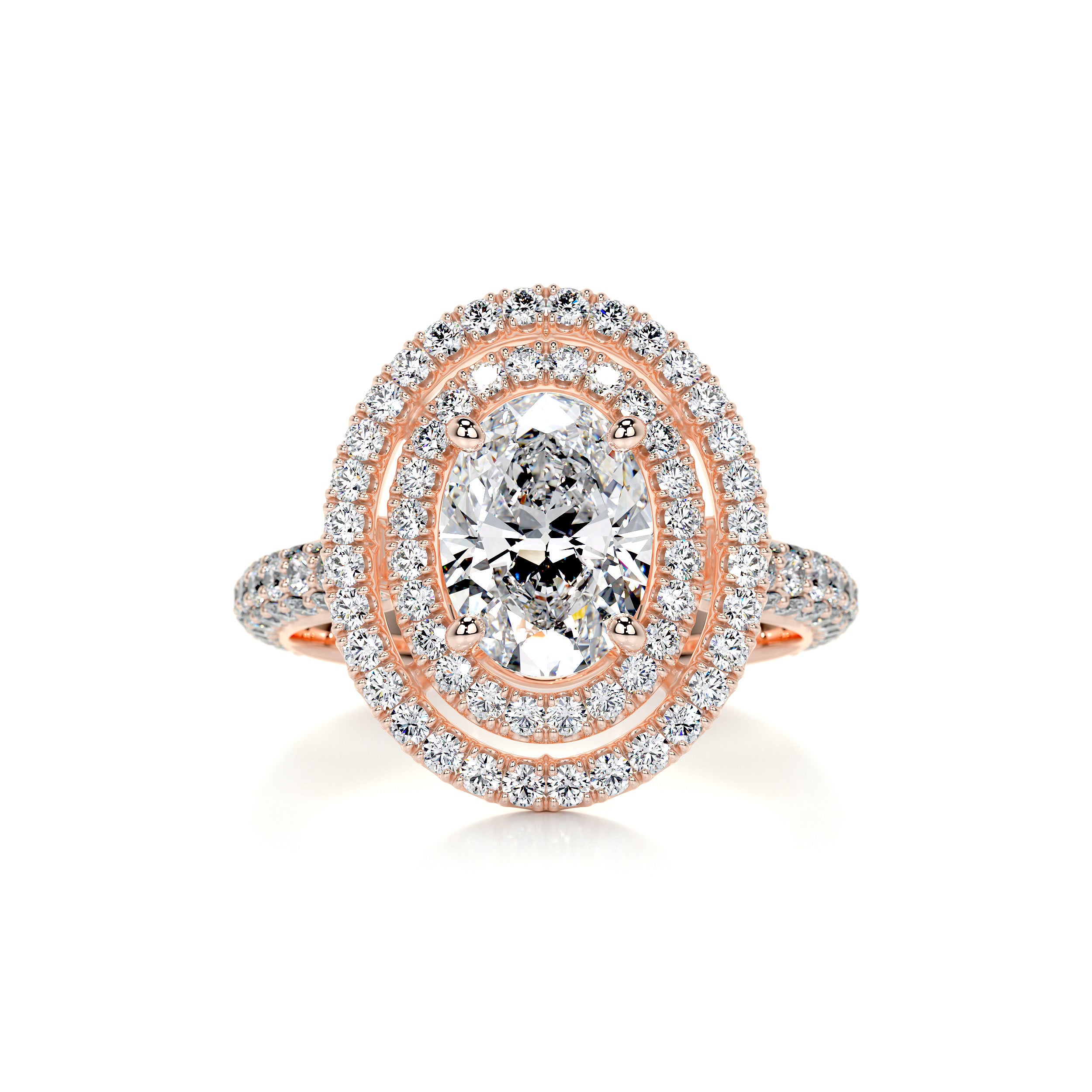 Nora Diamond Engagement Ring -14K Rose Gold