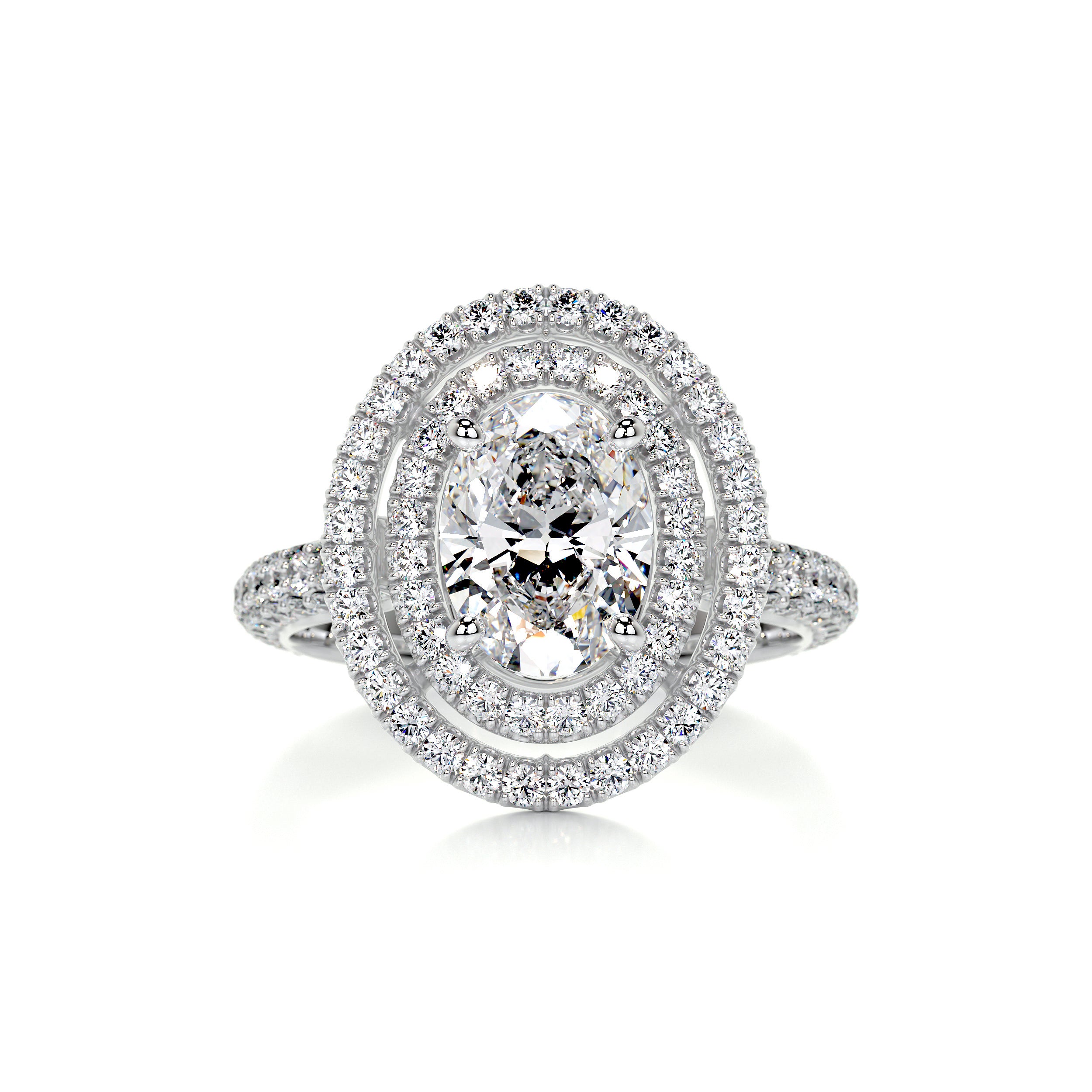 Nora Diamond Engagement Ring -14K White Gold