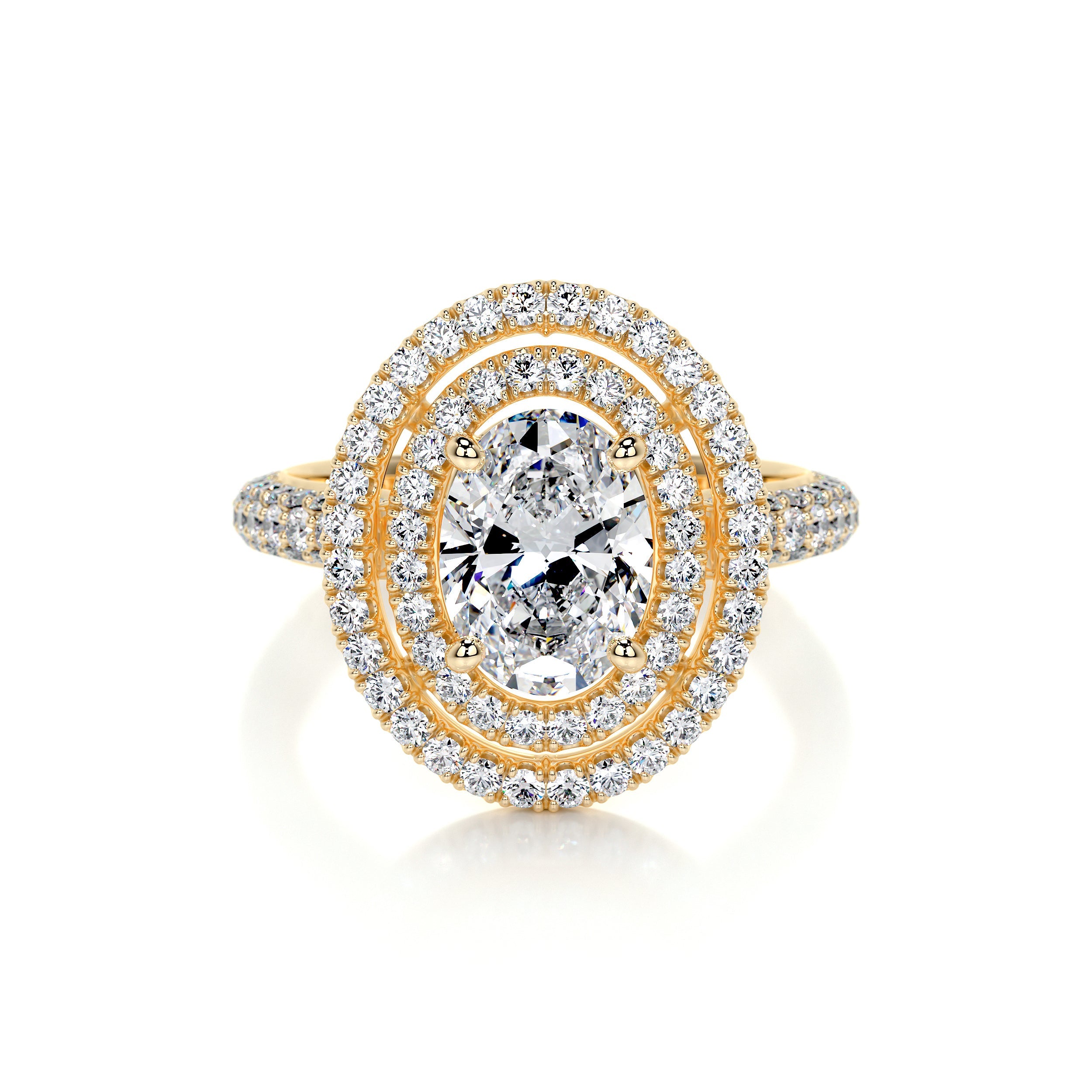 Nora Lab Grown Diamond Ring (2.35 Carat) -18K Yellow Gold