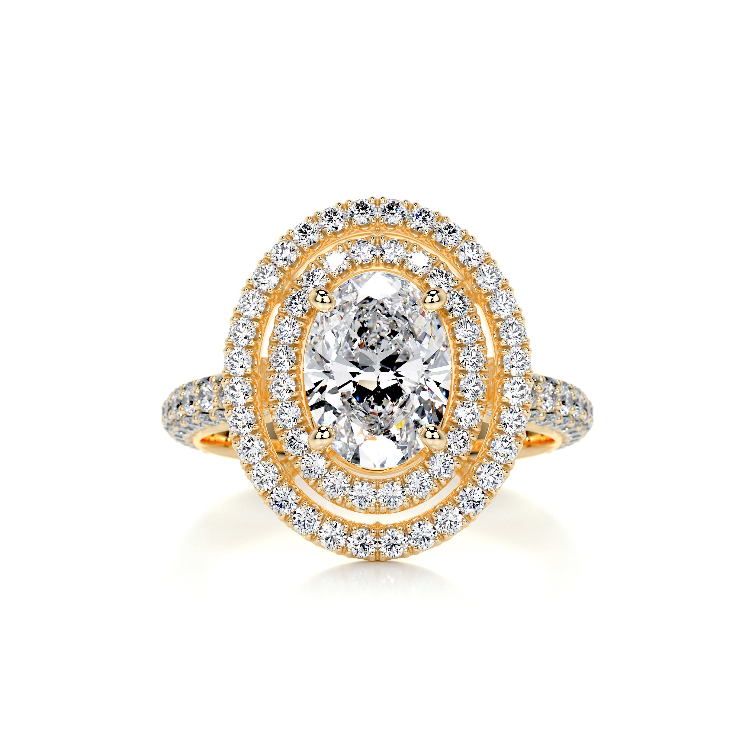 Nora Diamond Engagement Ring -18K Yellow Gold