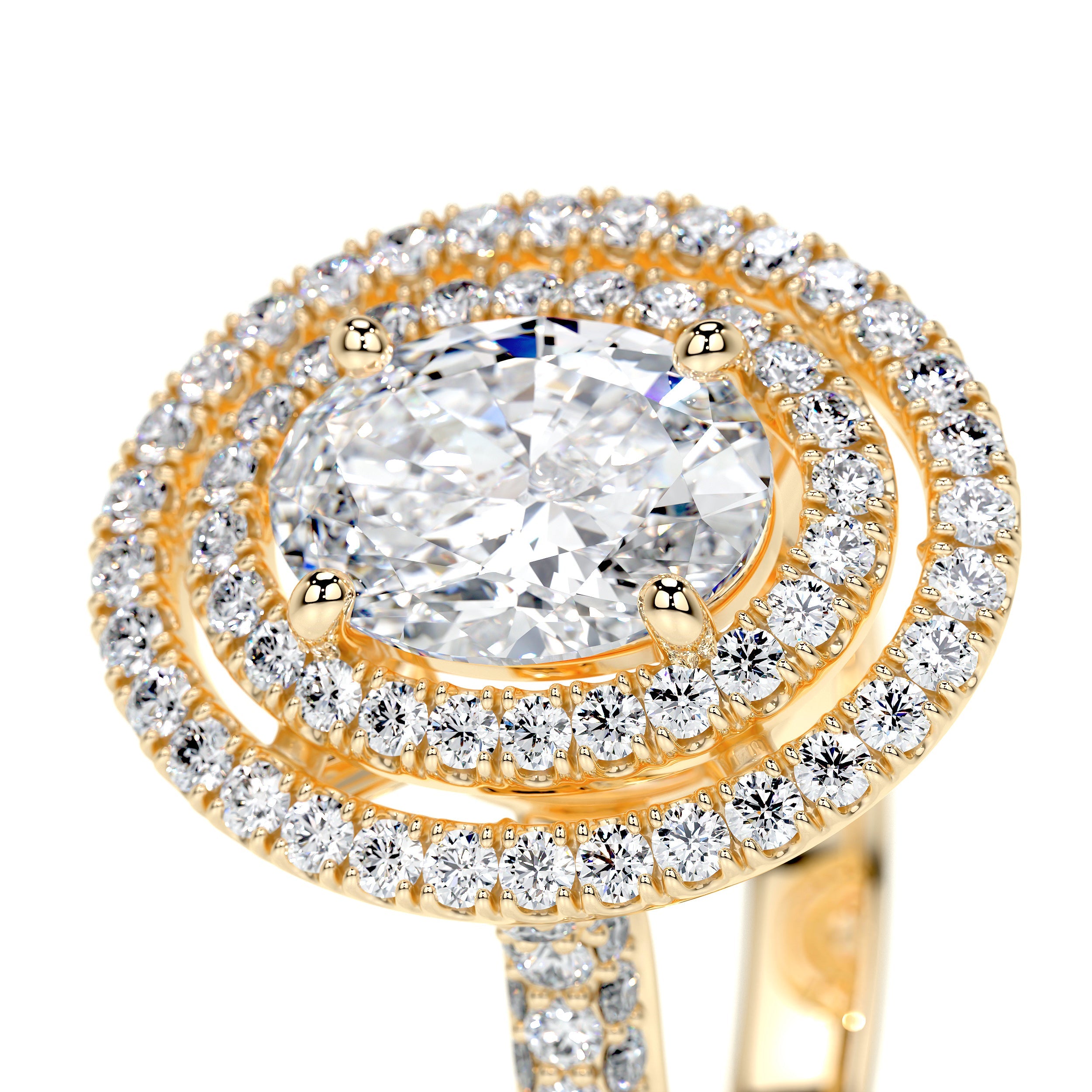 Nora Lab Grown Diamond Ring (2.35 Carat) -18K Yellow Gold