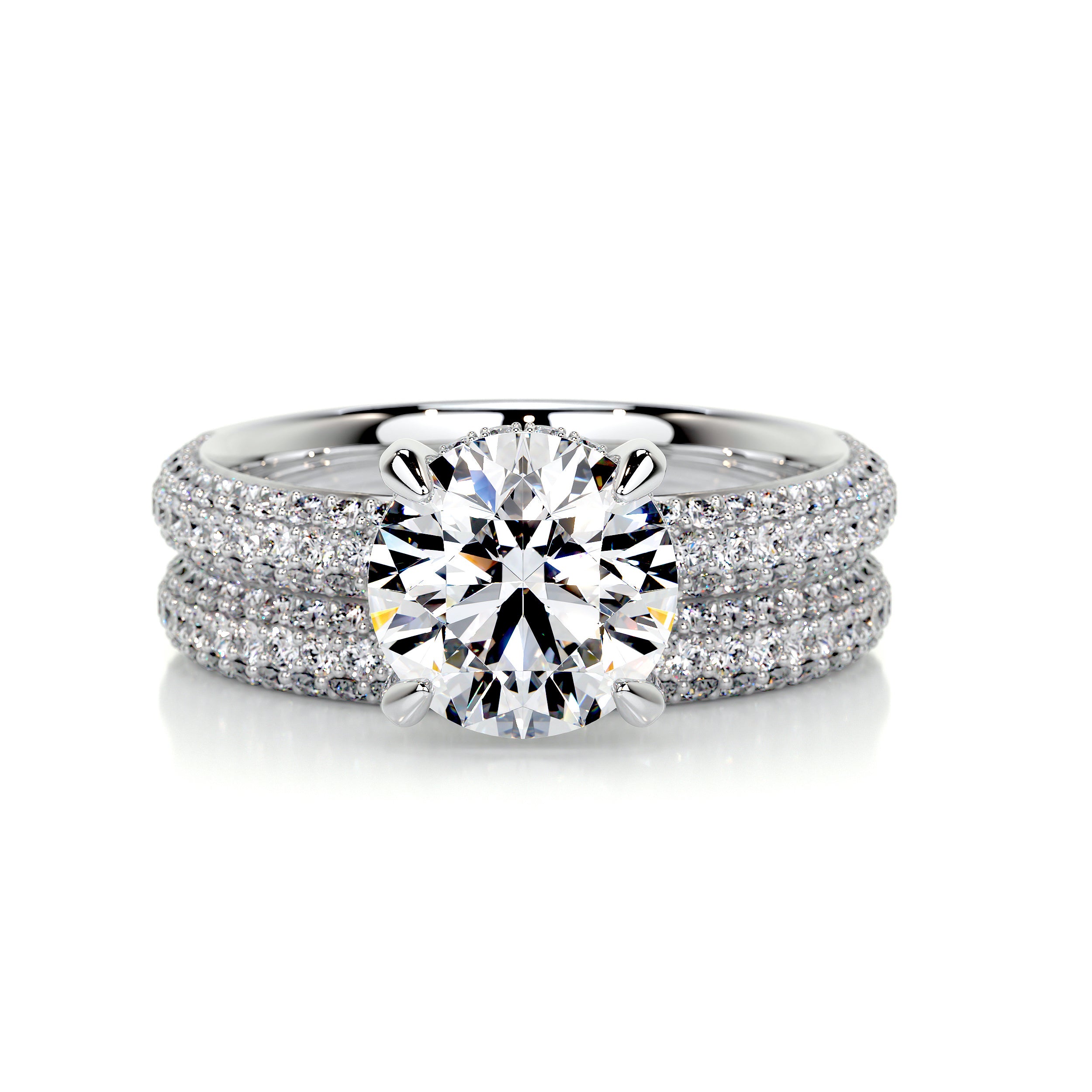 Helena Diamond Bridal Set -14K White Gold