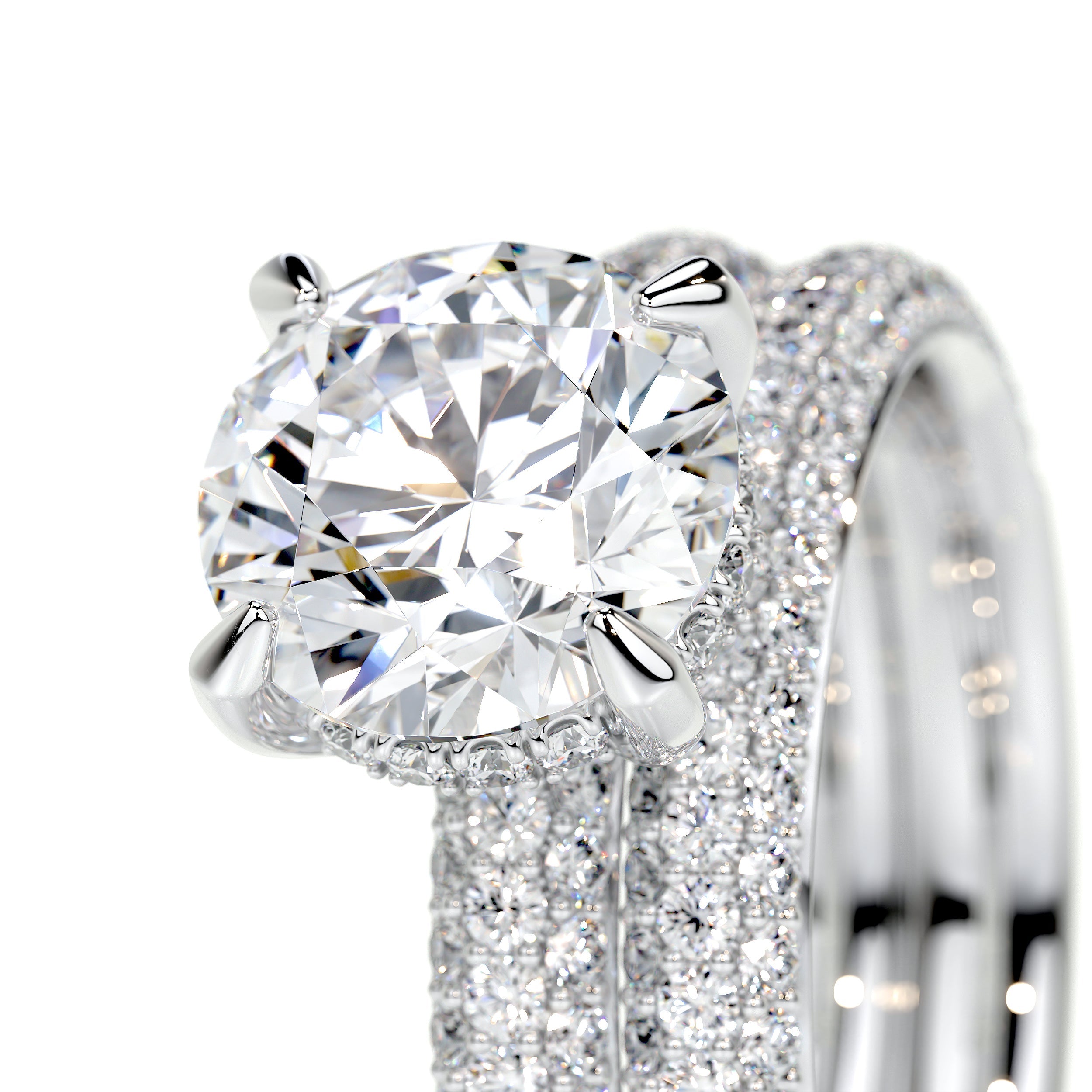 Helena Lab Grown Diamond Bridal Set   (2 Carat) -18K White Gold