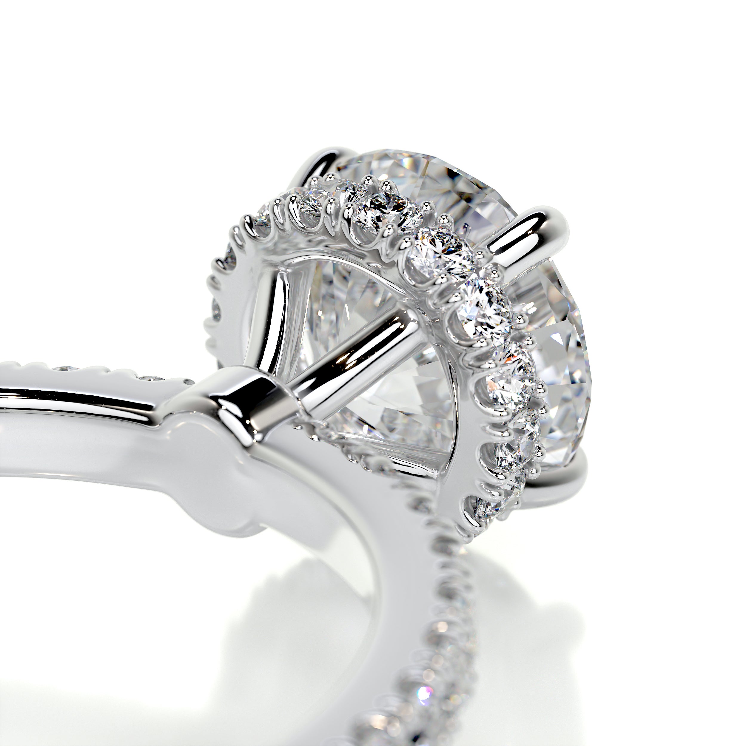 Vivienne Diamond Engagement Ring -14K White Gold