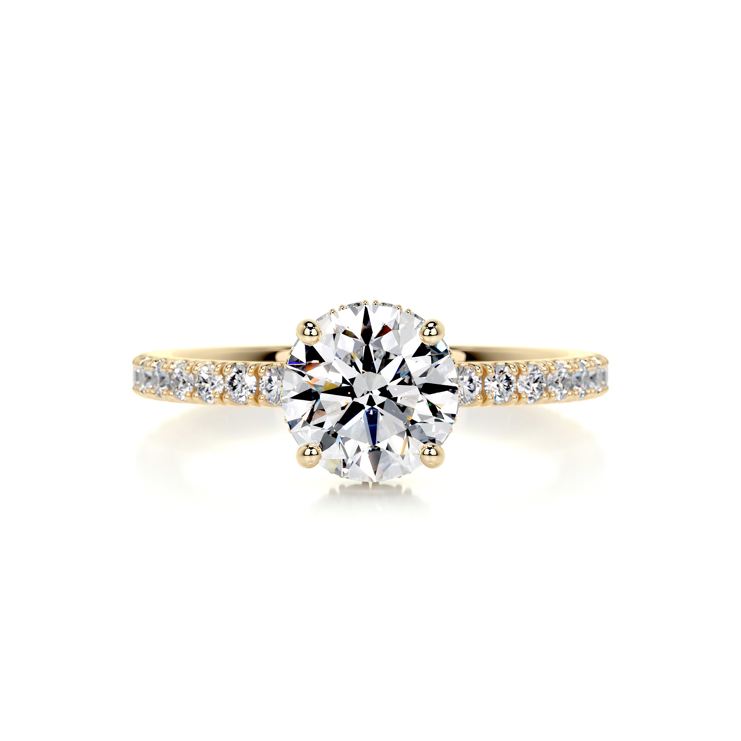 Vivienne Diamond Engagement Ring -18K Yellow Gold