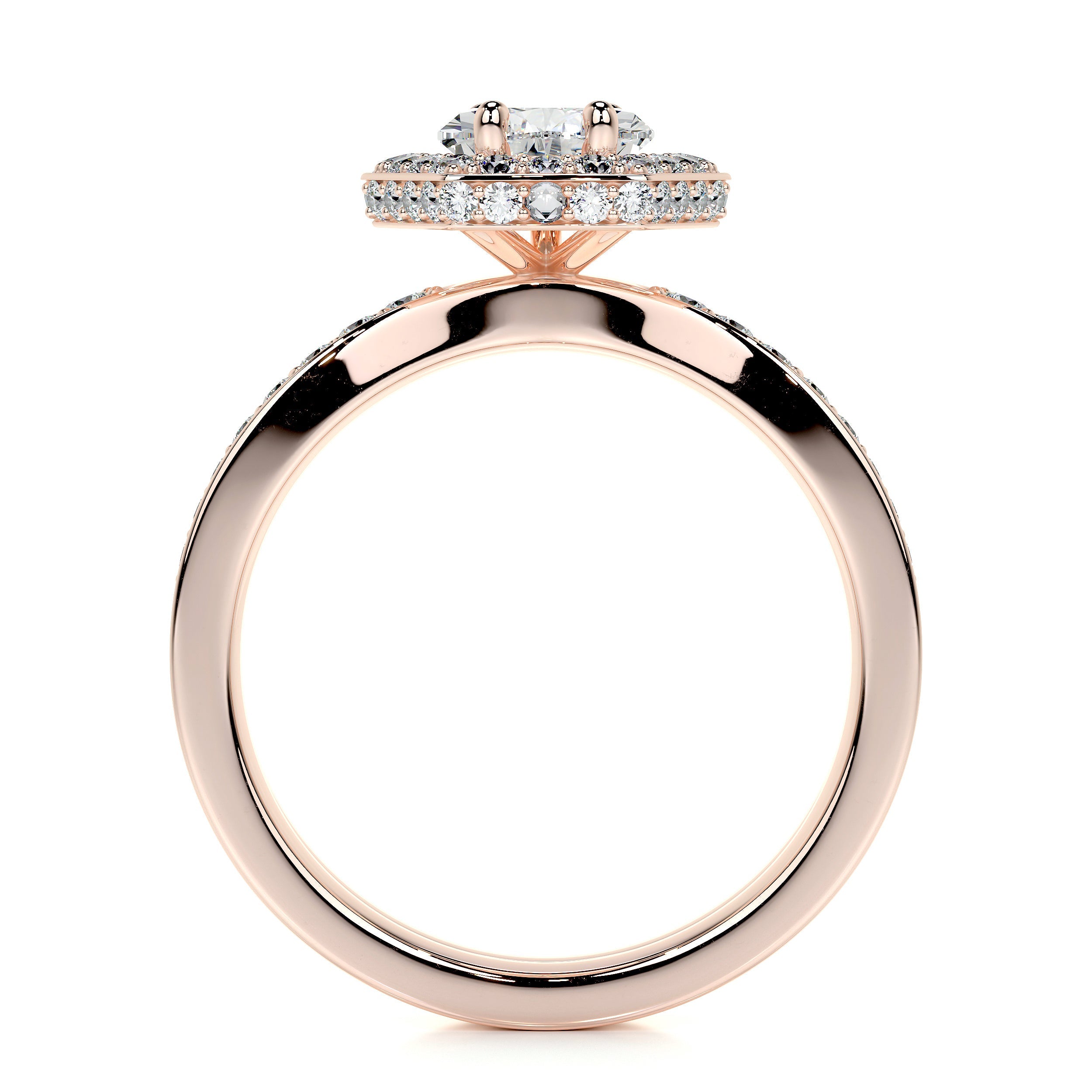 Kendall Lab Grown Diamond Bridal Set (2.5 Carat) -14K Rose Gold