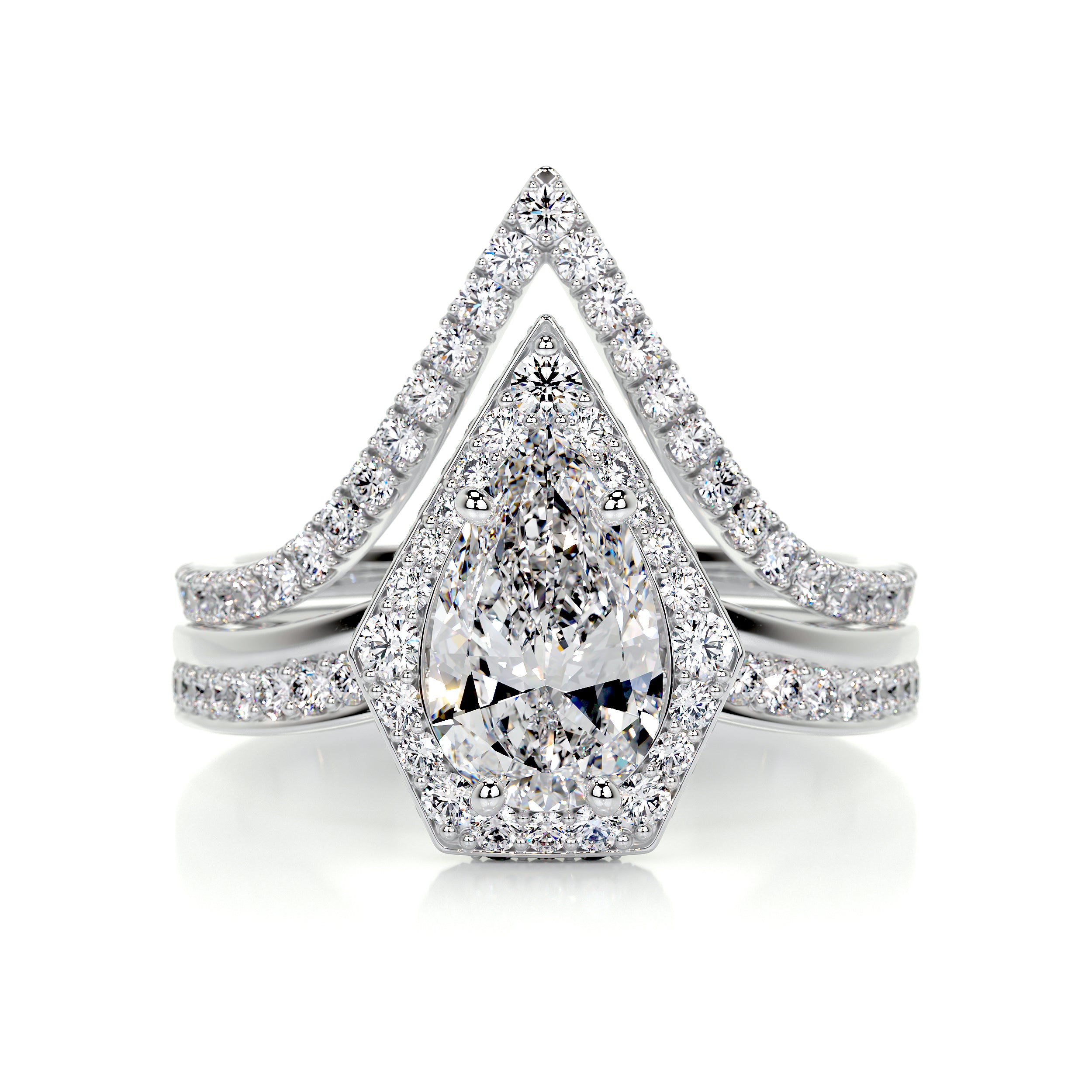 Kendall Diamond Bridal Set -Platinum