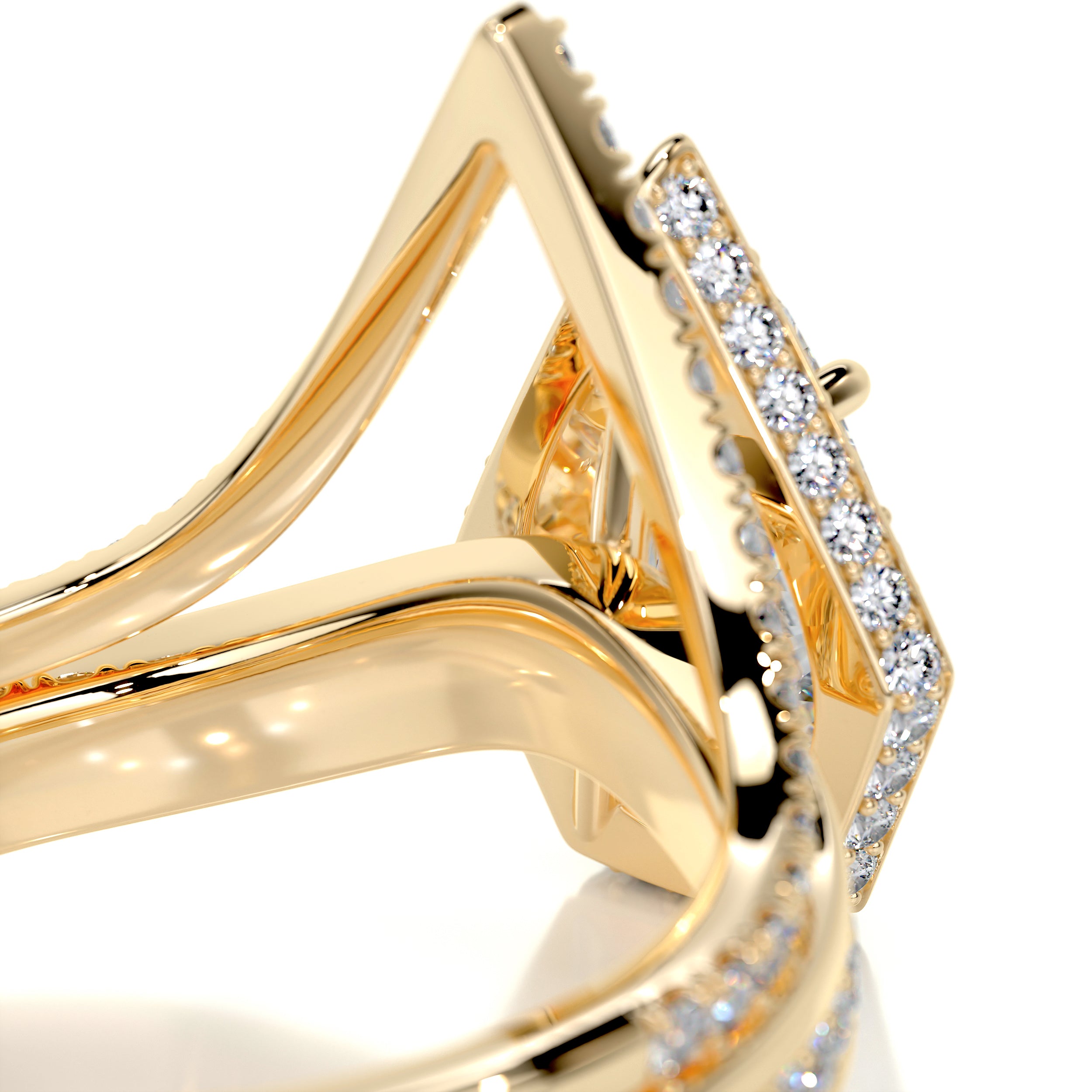 Kendall Diamond Bridal Set -18K Yellow Gold
