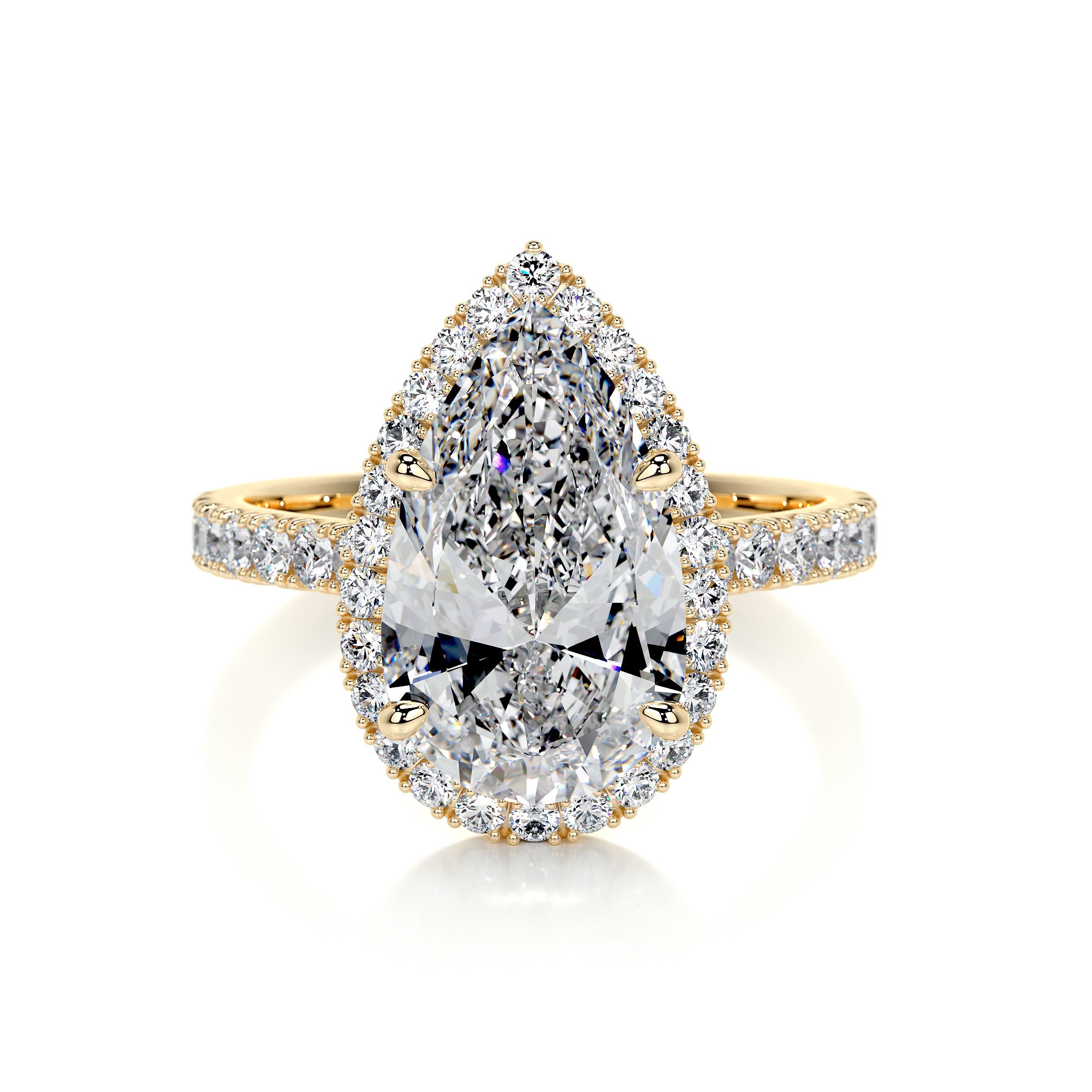 Sophia Lab Grown Diamond Ring -18K Yellow Gold