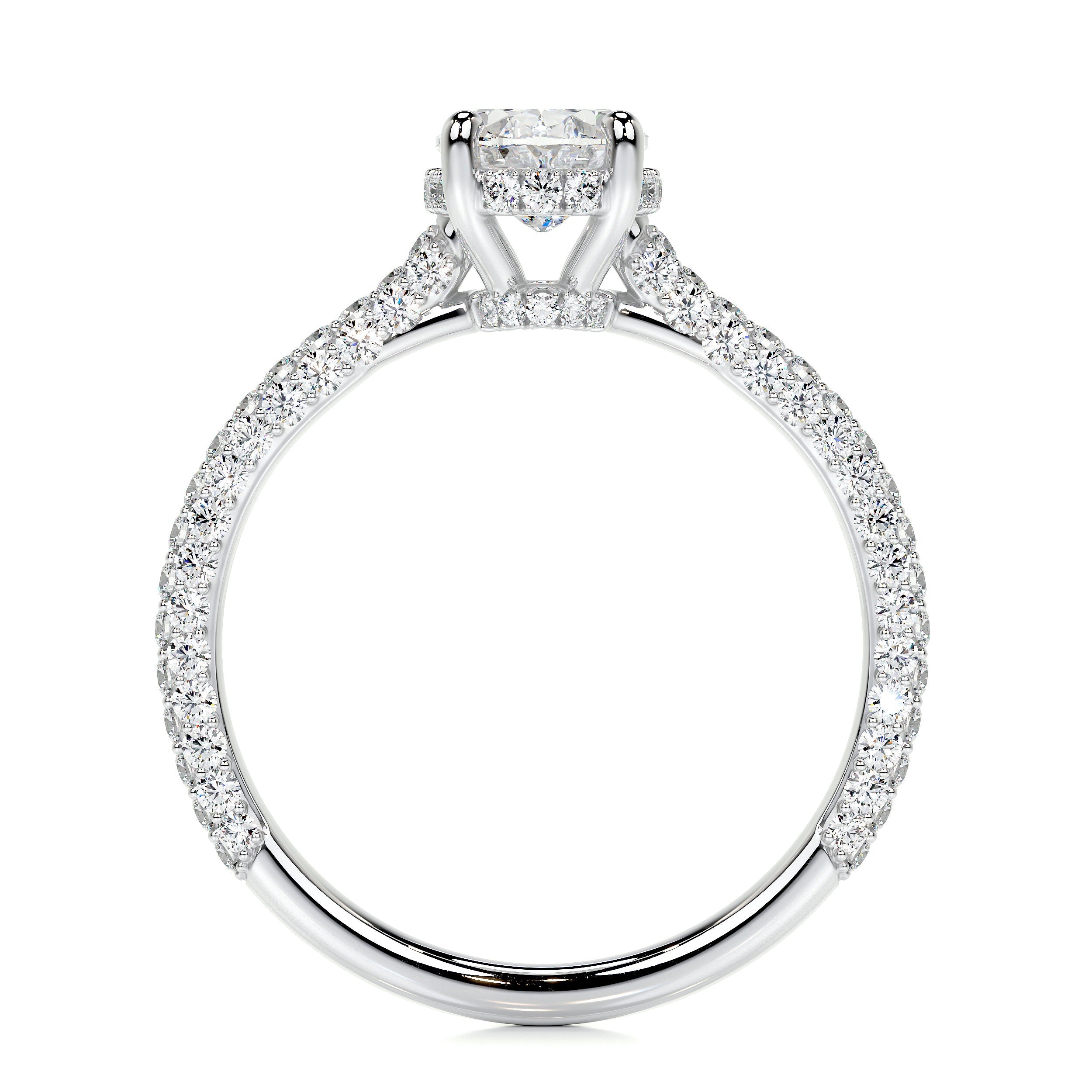 Rebecca Lab Grown Diamond Ring   (1.8 Carat) -18K White Gold