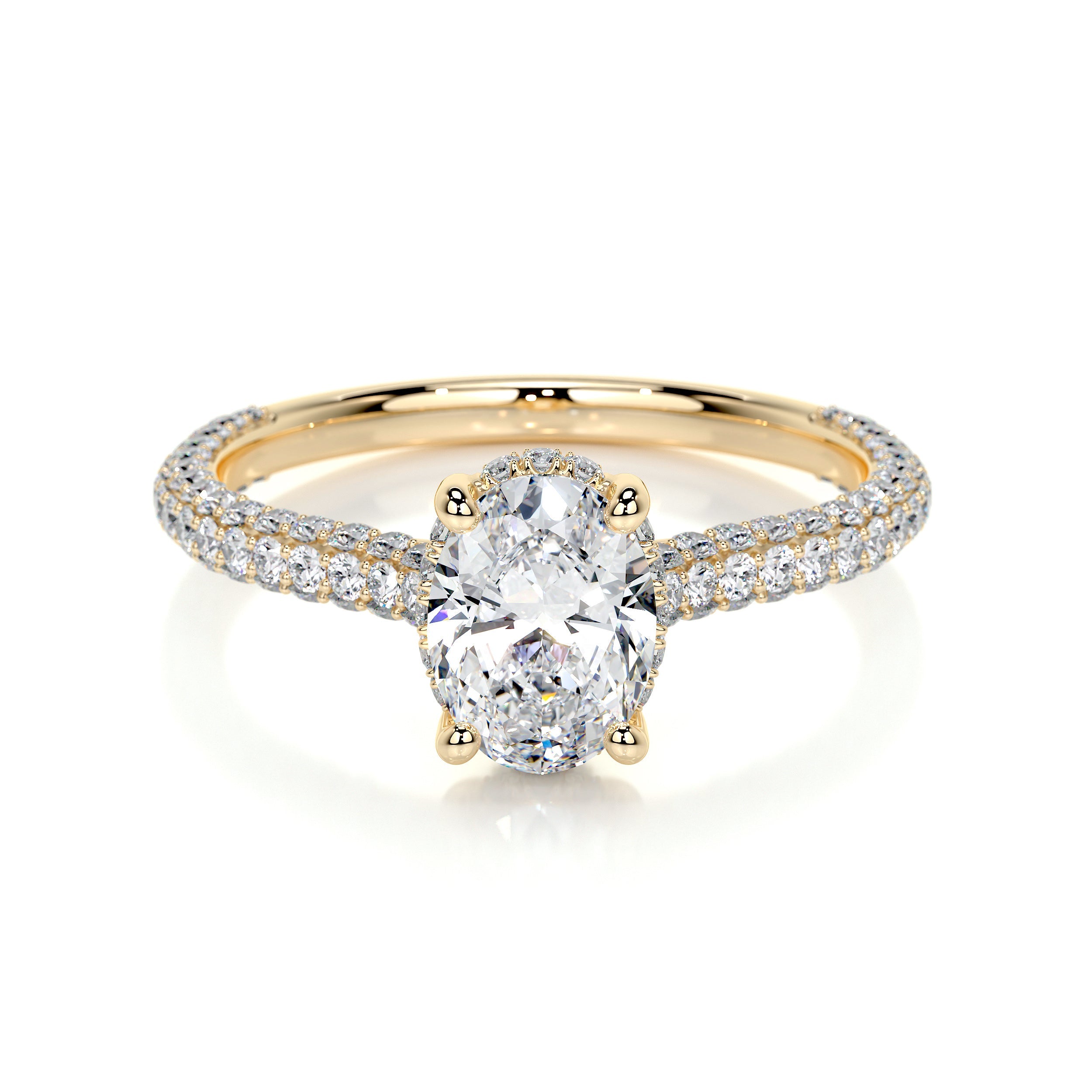 Rebecca Lab Grown Diamond Ring -18K Yellow Gold