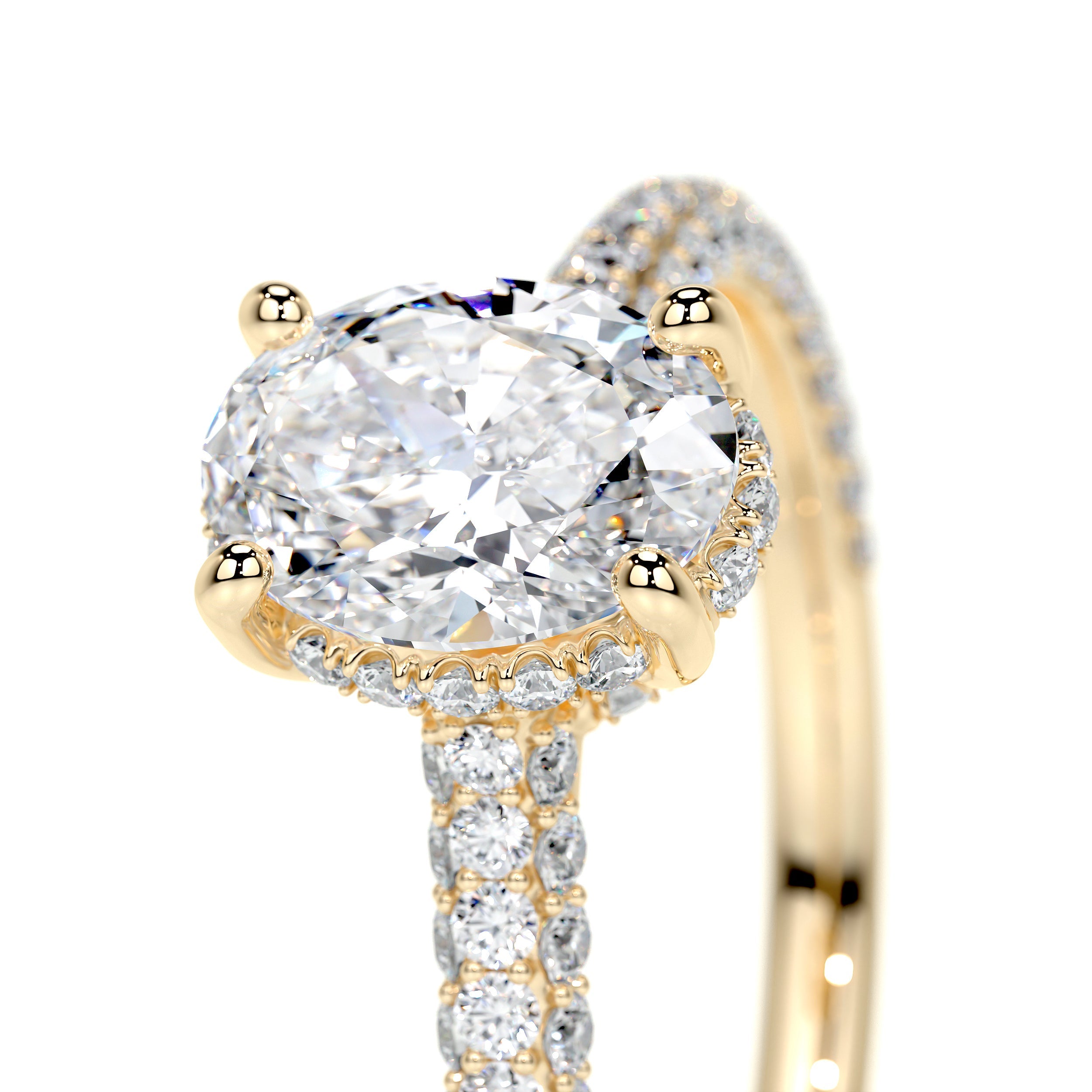 Rebecca Lab Grown Diamond Ring   (1.8 Carat) -18K Yellow Gold