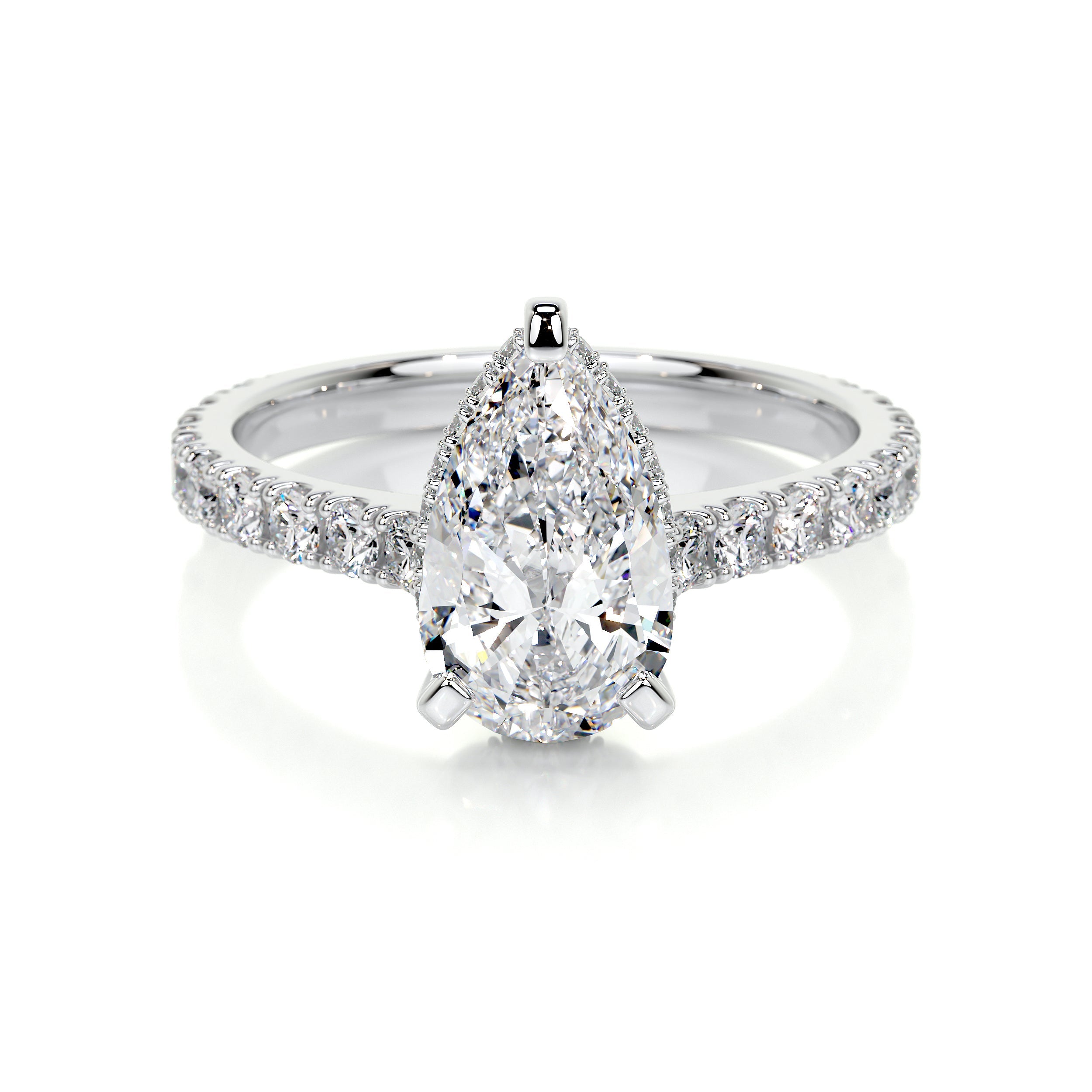 Mia Lab Grown Diamond Ring (2 Carat) -14K White Gold