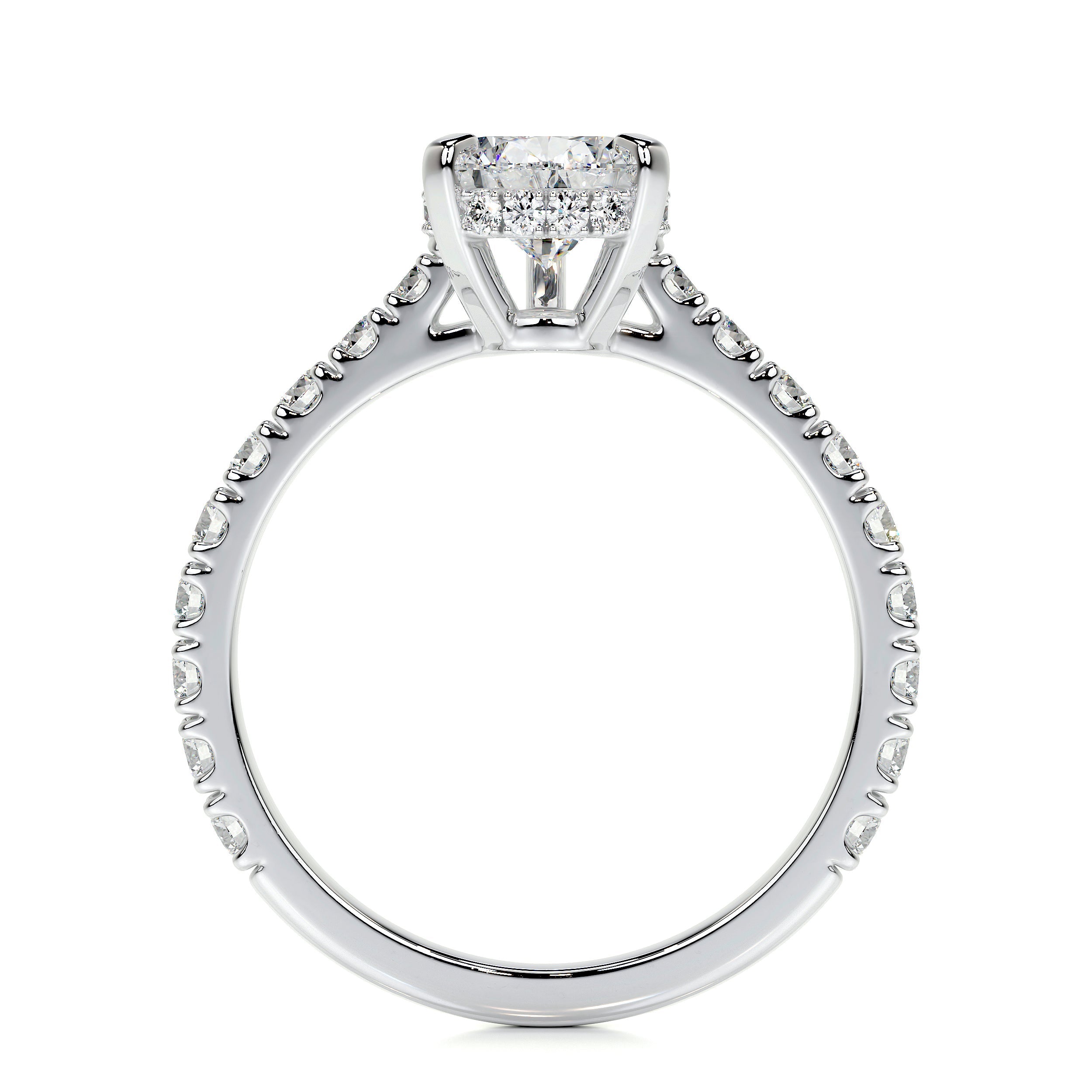 Mia Lab Grown Diamond Ring (2 Carat) -14K White Gold
