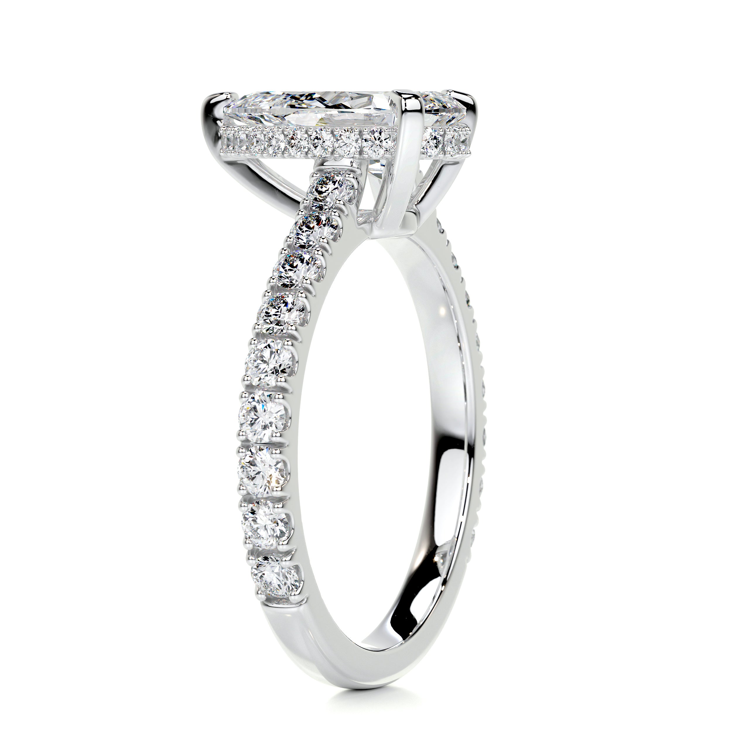 Mia Diamond Engagement Ring -14K White Gold