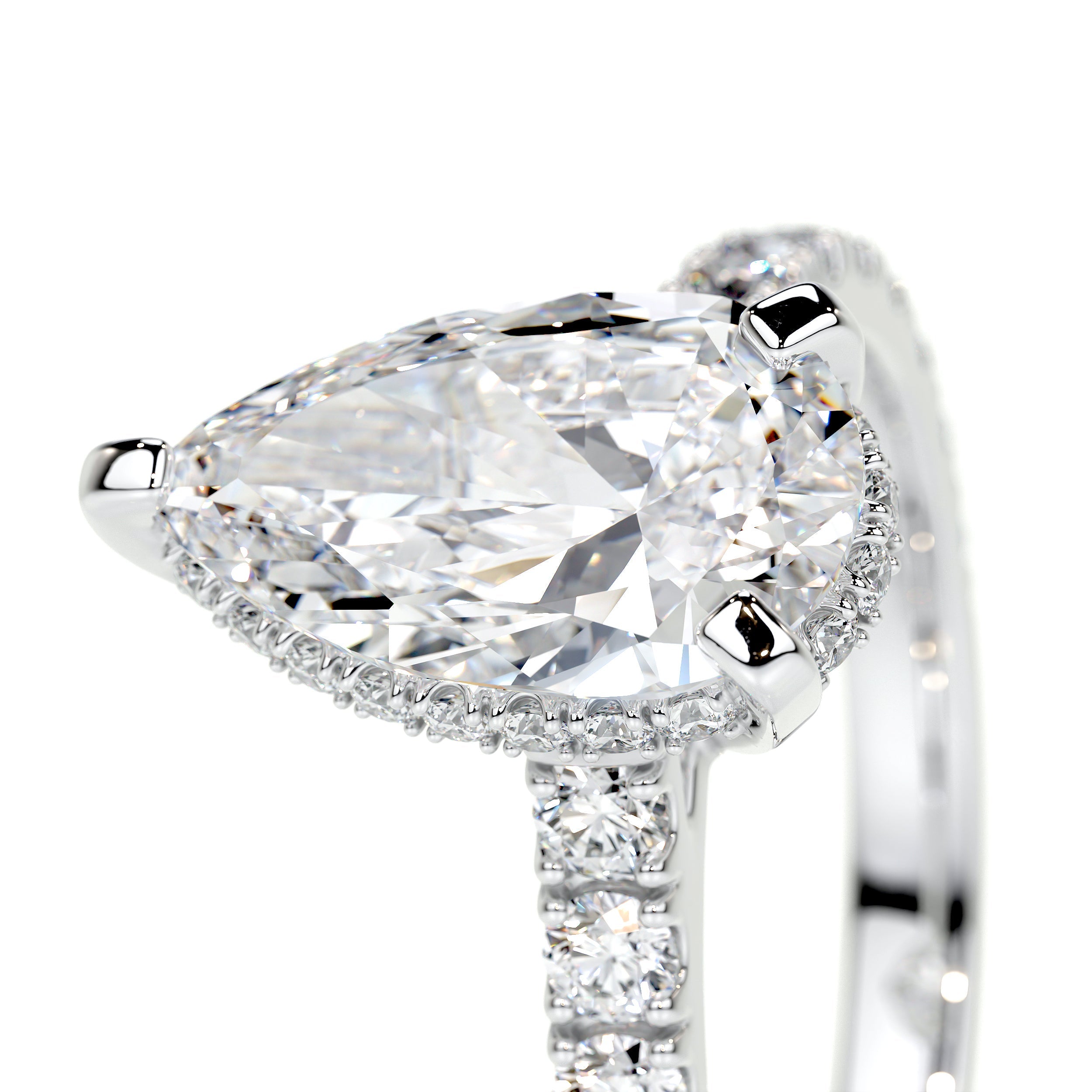Mia Lab Grown Diamond Ring (2 Carat) -14K White Gold