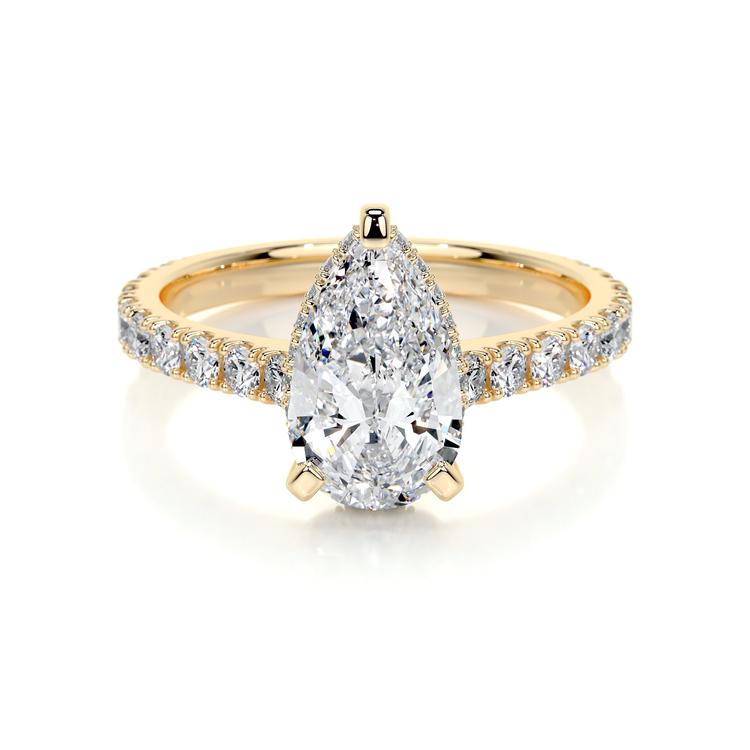 Mia Lab Grown Diamond Ring (2 Carat) -18K Yellow Gold
