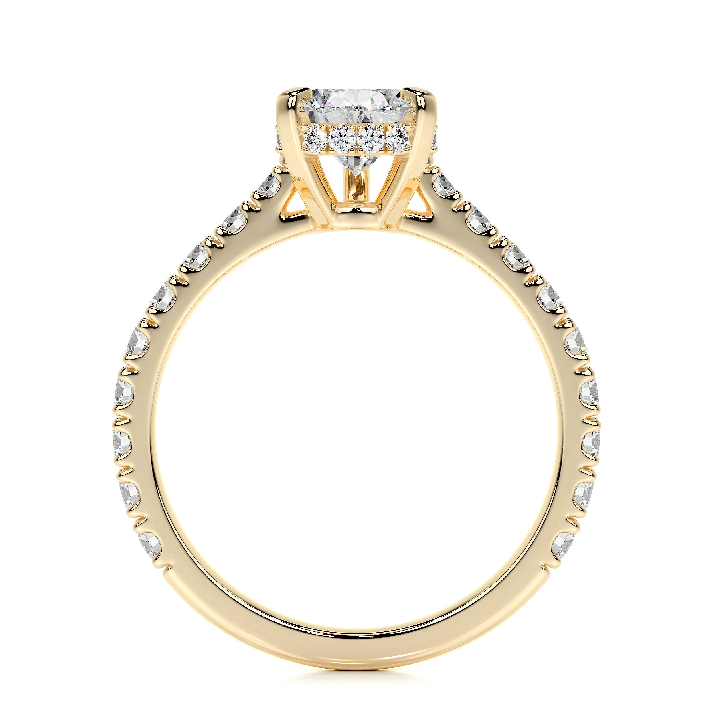 Mia Lab Grown Diamond Ring (2 Carat) -18K Yellow Gold