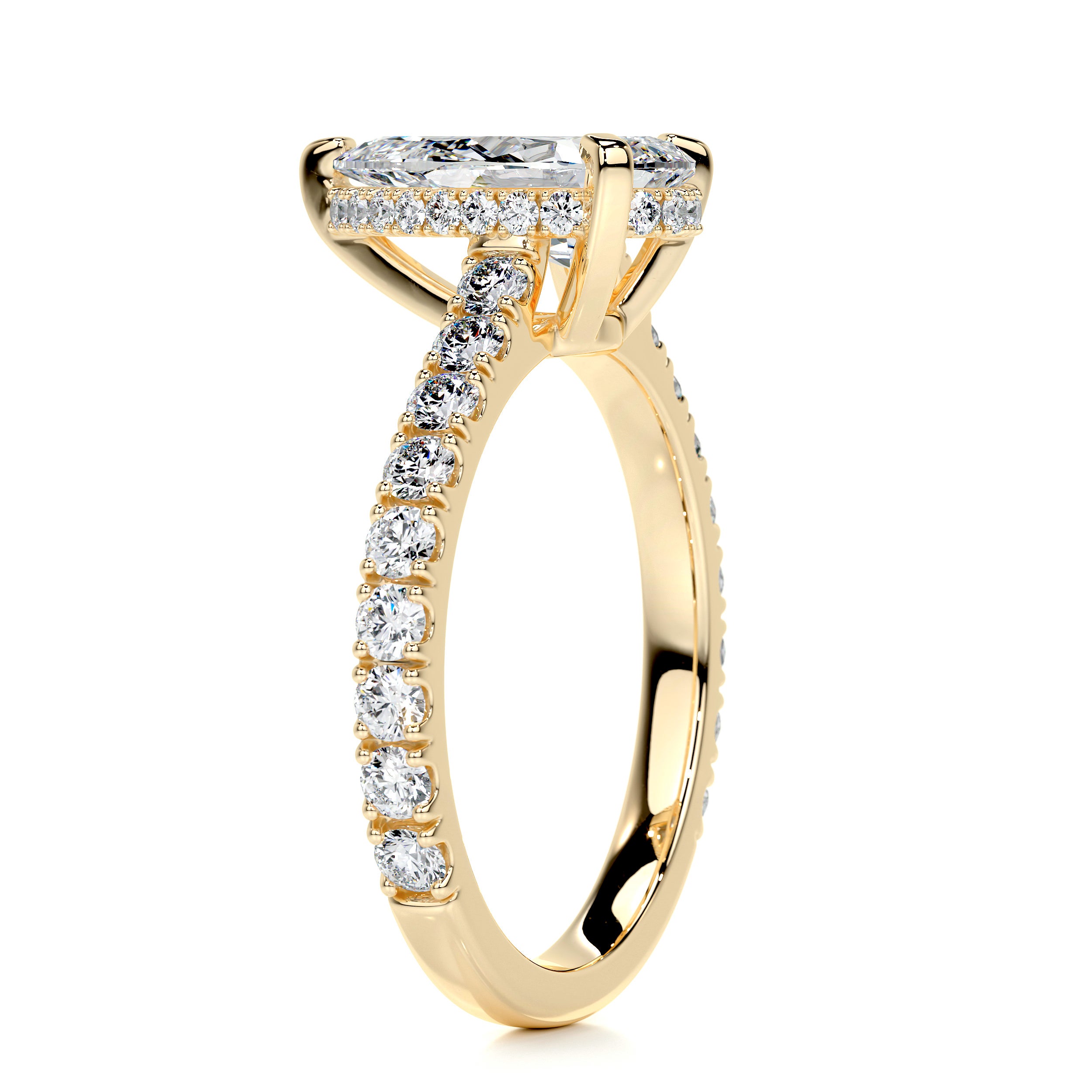 Mia Diamond Engagement Ring -18K Yellow Gold