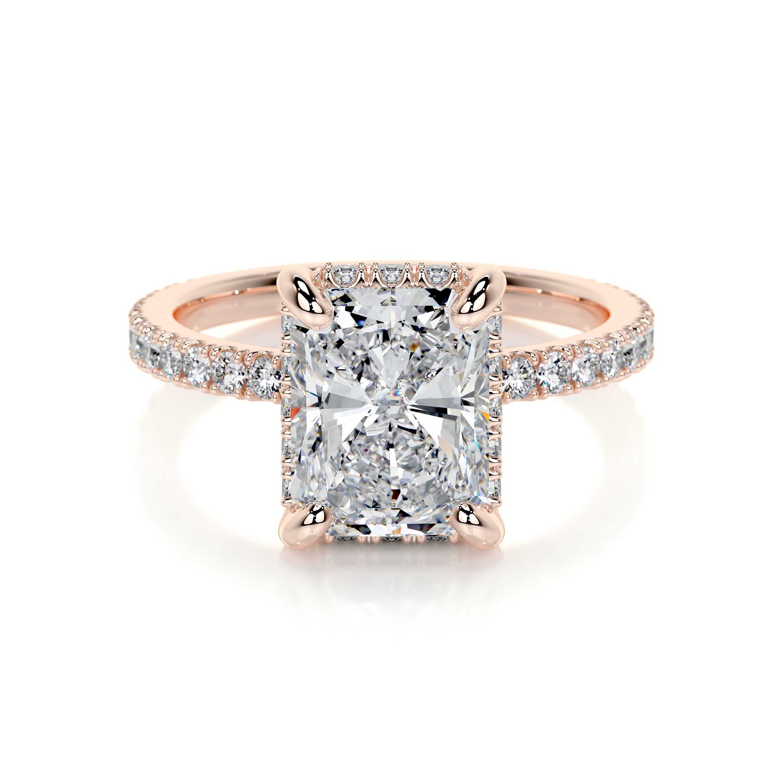 Luna Lab Grown Diamond Ring (2.5 Carat) -14K Rose Gold