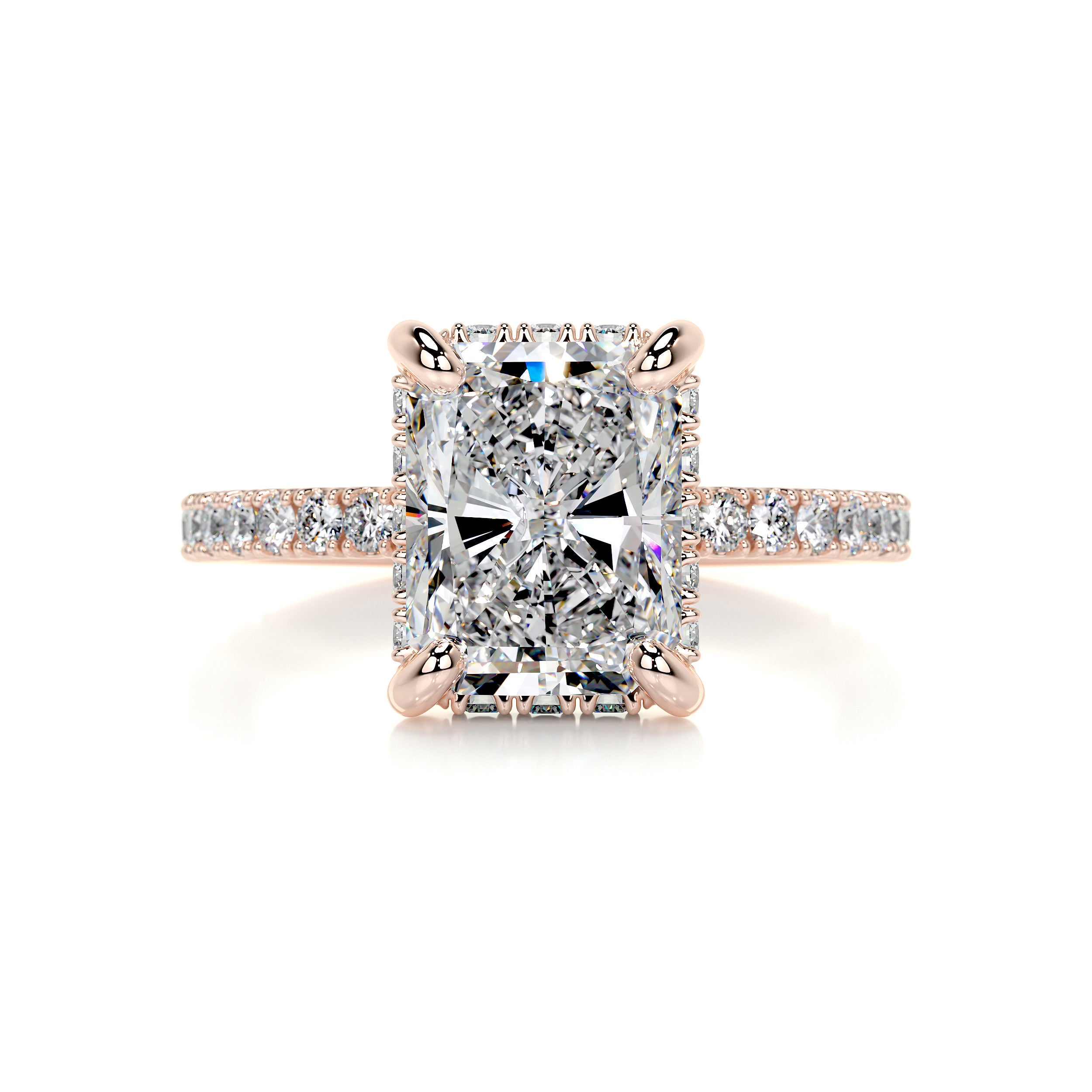 Luna Diamond Engagement Ring -14K Rose Gold
