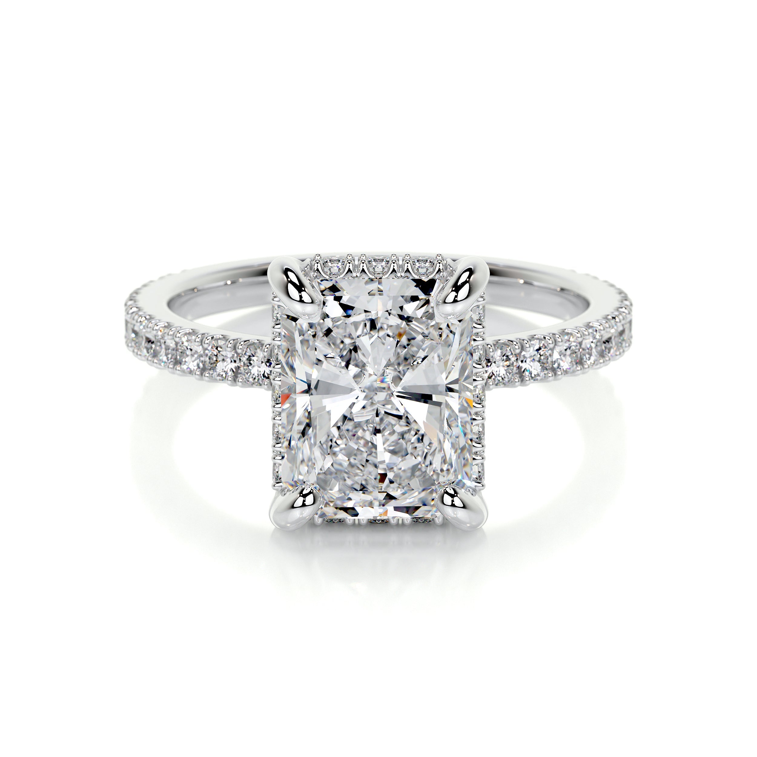 Luna Lab Grown Diamond Ring (2.5 Carat) -14K White Gold