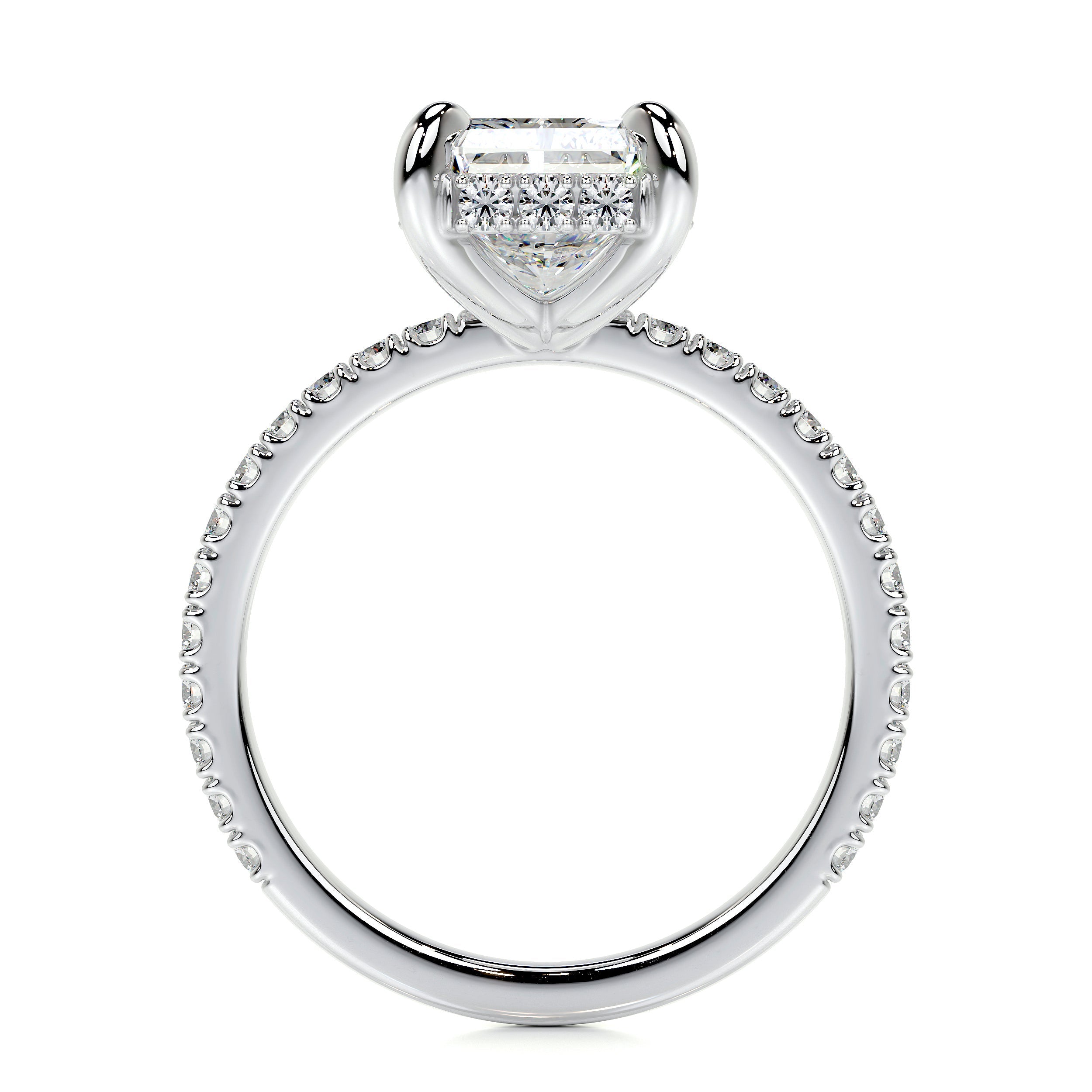 Luna Lab Grown Diamond Ring (2.5 Carat) -14K White Gold