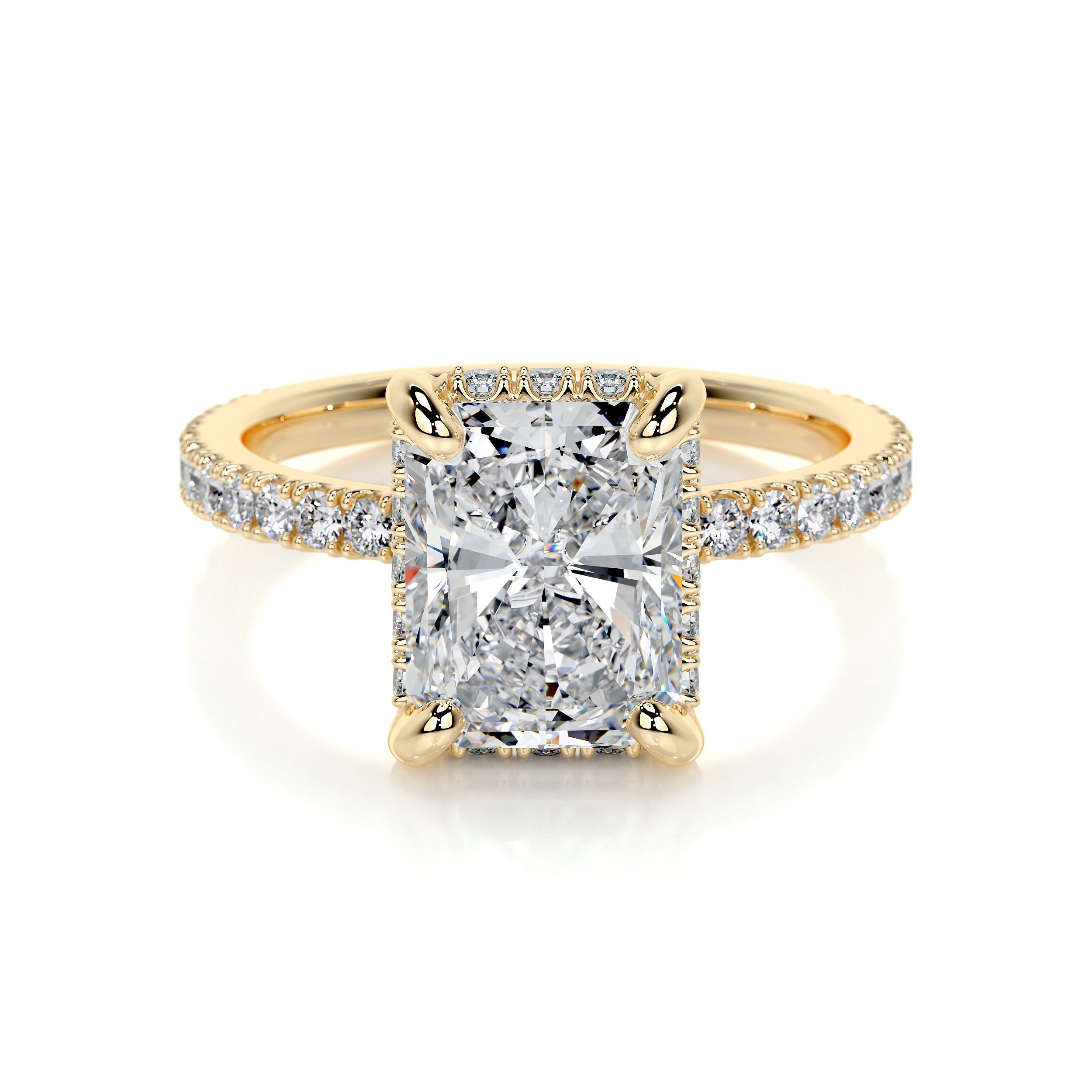 Luna Lab Grown Diamond Ring   (2.5 Carat) -18K Yellow Gold