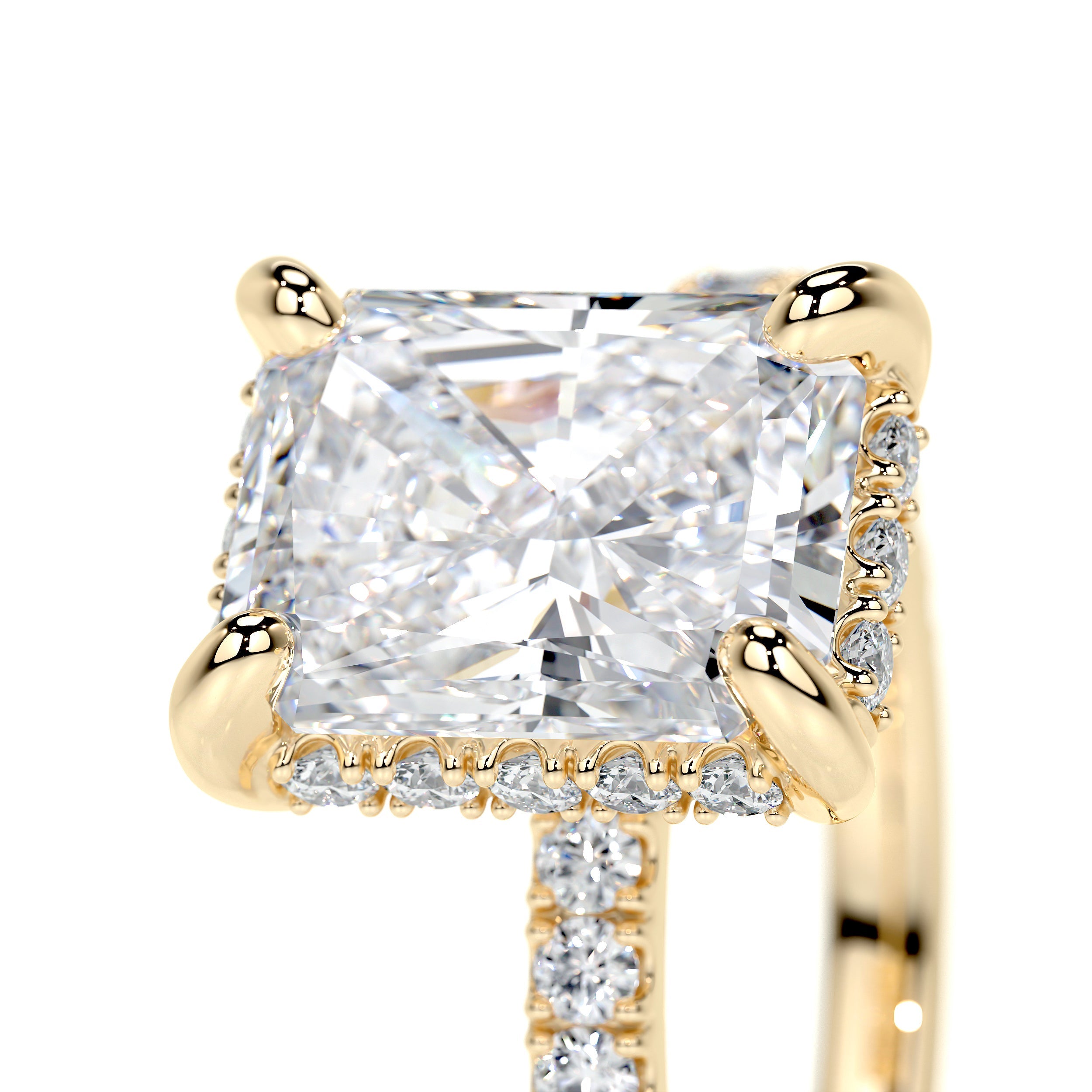 Luna Lab Grown Diamond Ring   (2.5 Carat) -18K Yellow Gold