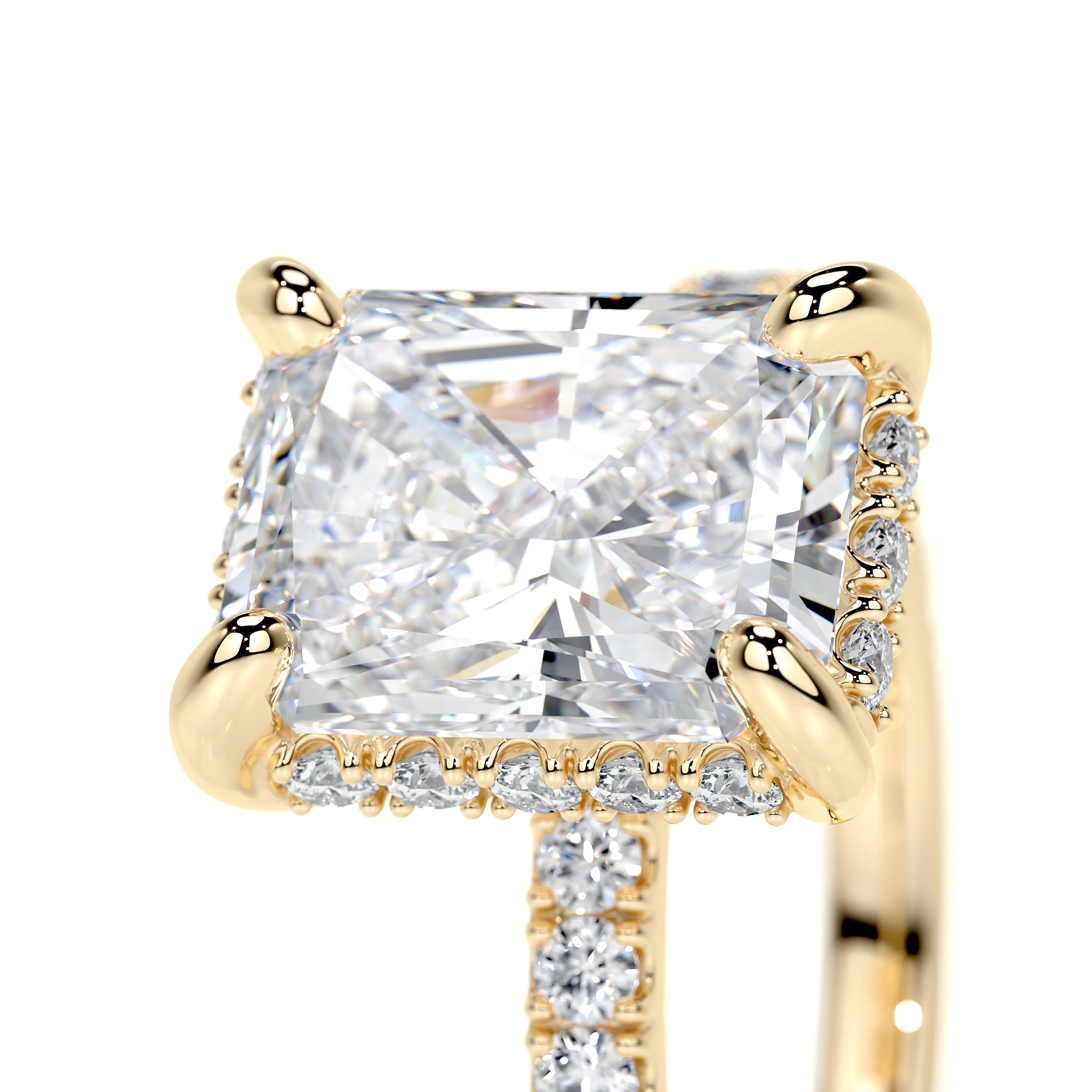 Luna Lab Grown Diamond Ring (2.5 Carat) -18K Yellow Gold