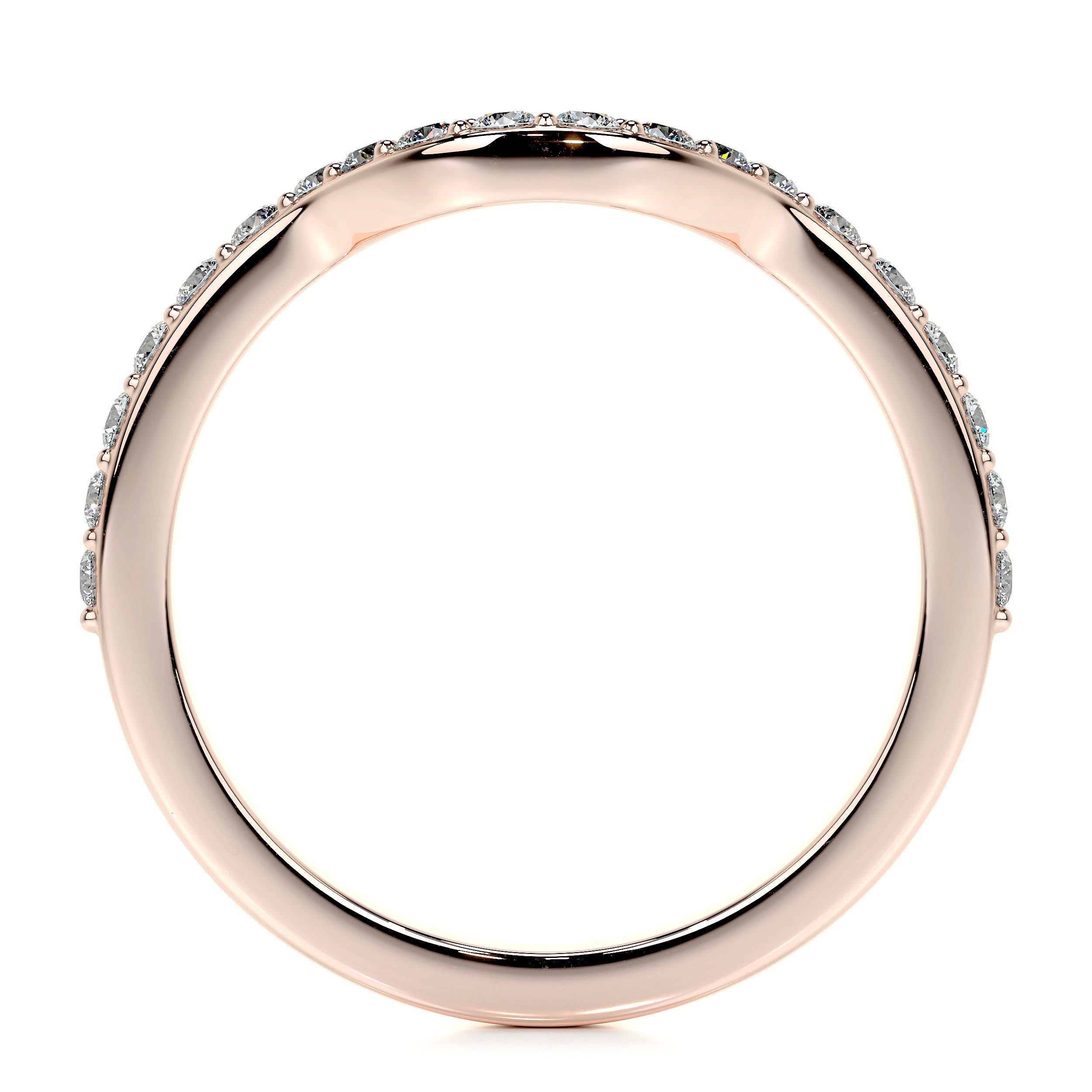 Nina Lab Grown Diamond Wedding Ring   (0.2 Carat) -14K Rose Gold
