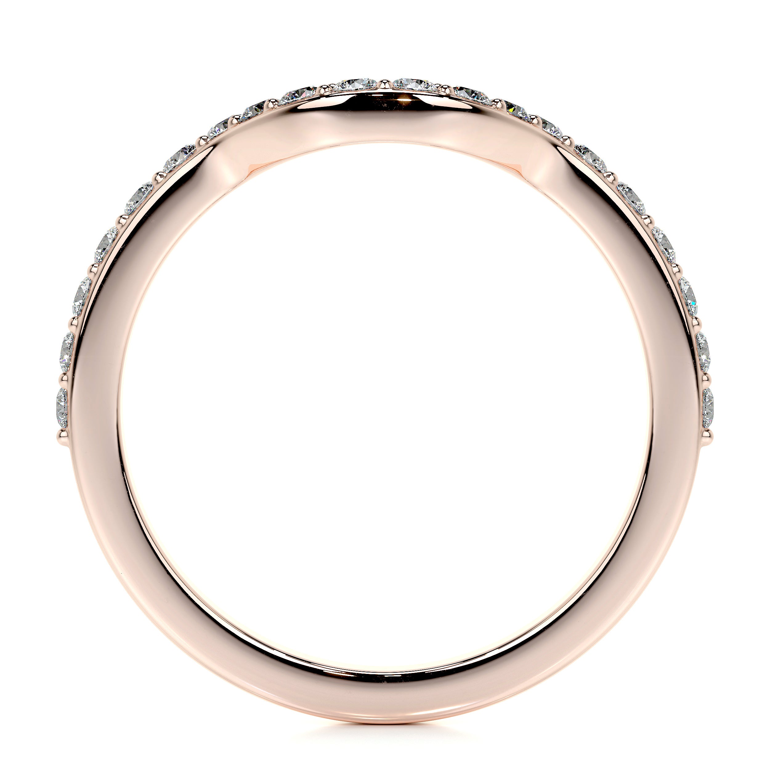 Nina Lab Grown Diamond Wedding Ring (0.2 Carat) -14K Rose Gold