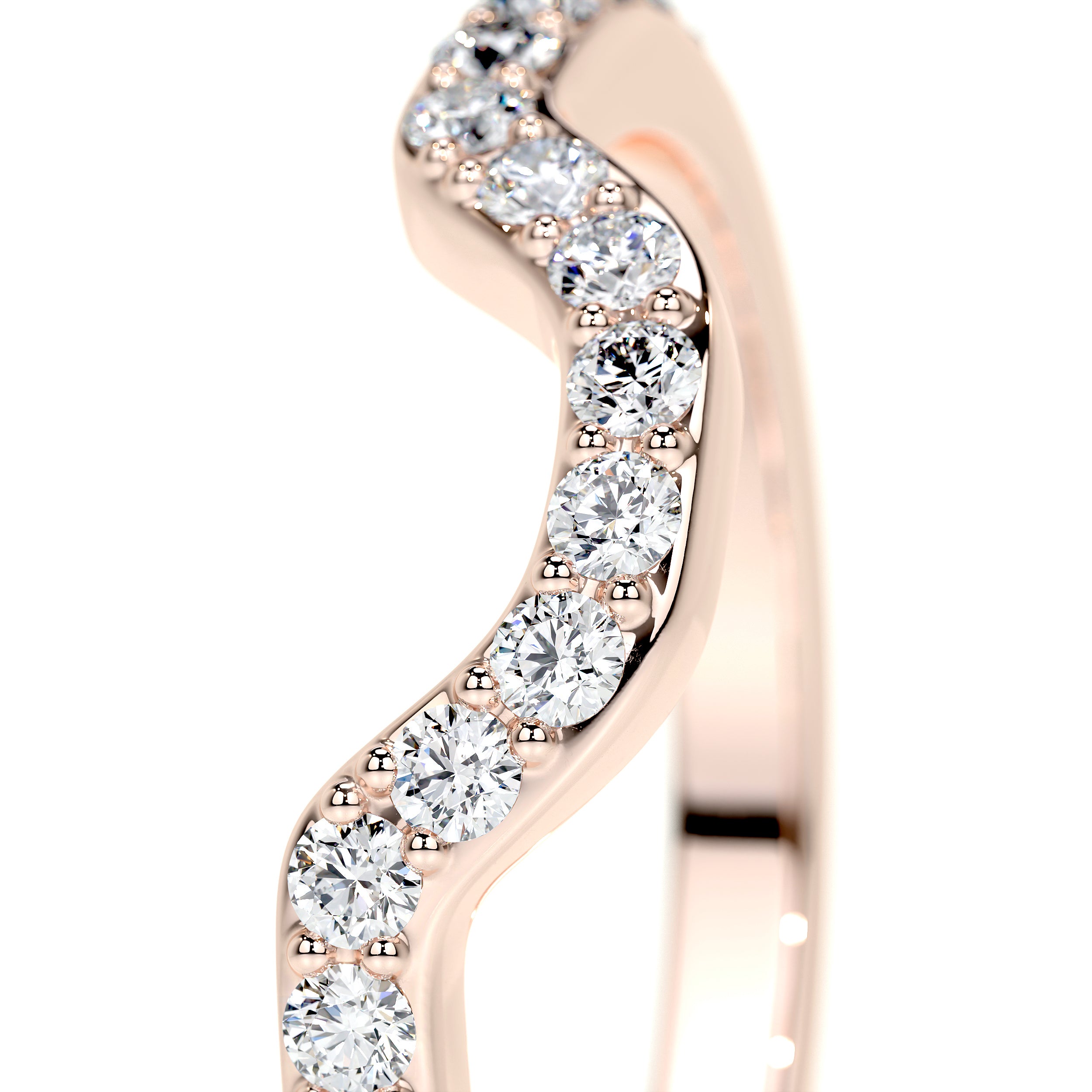 Nina Lab Grown Diamond Wedding Ring   (0.2 Carat) -14K Rose Gold