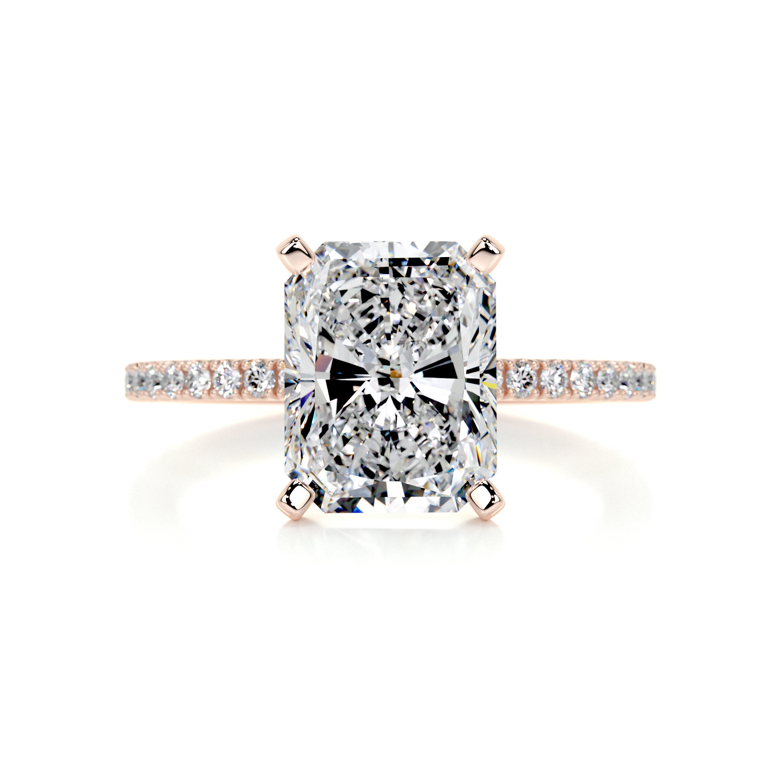 Audrey Diamond Engagement Ring -14K Rose Gold