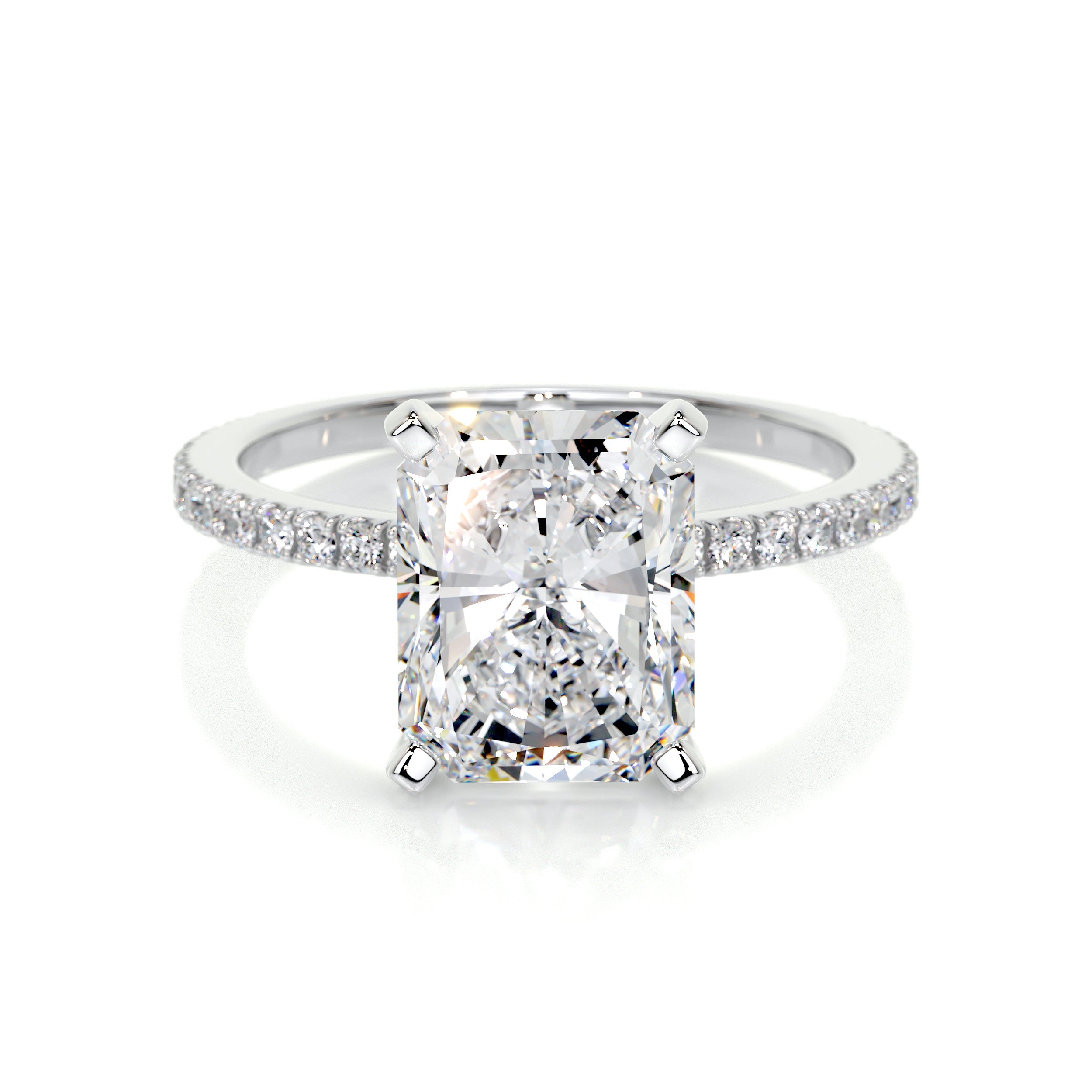 Audrey Lab Grown Diamond Ring   (3.5 Carat) -Platinum