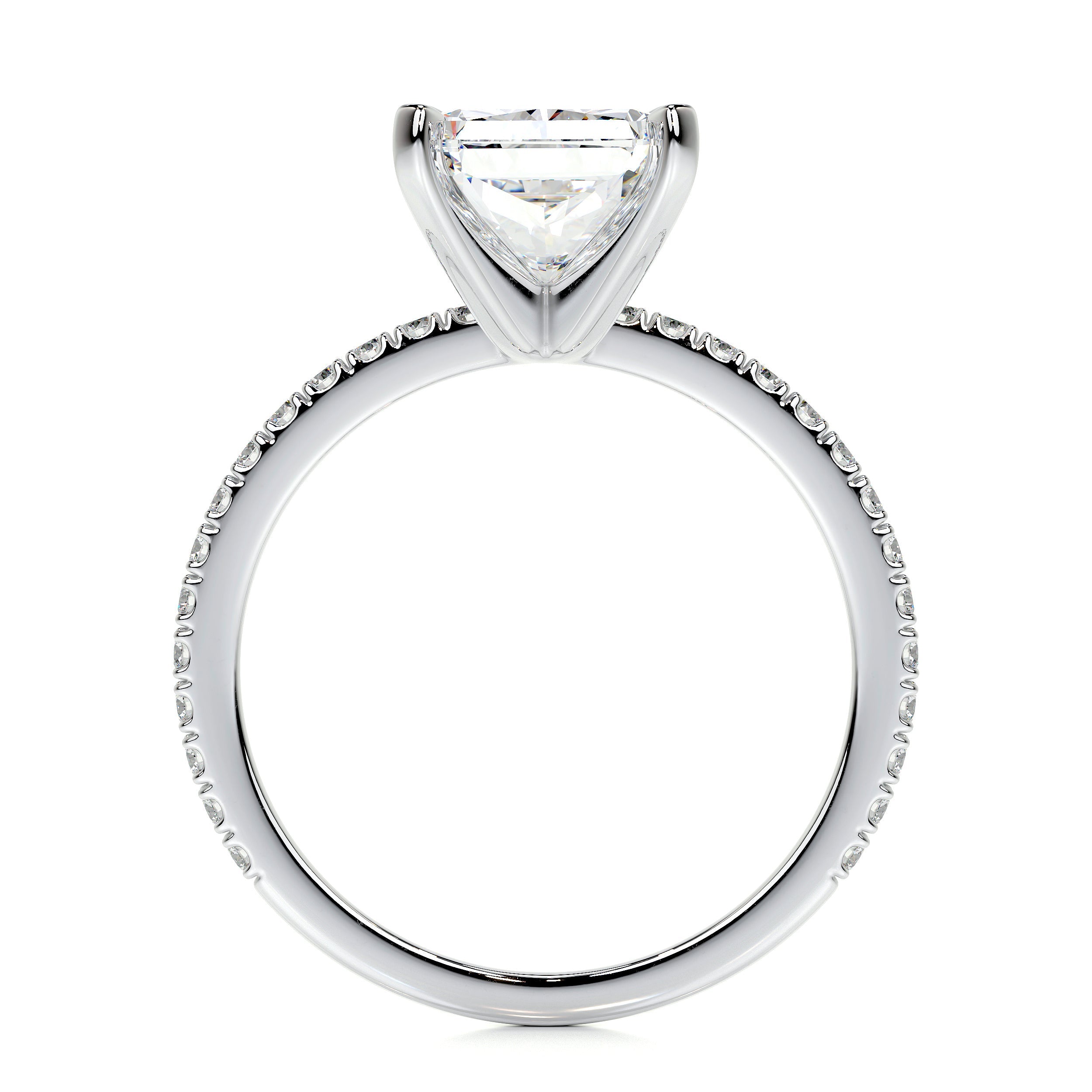 Audrey Lab Grown Diamond Ring (3.5 Carat) -Platinum