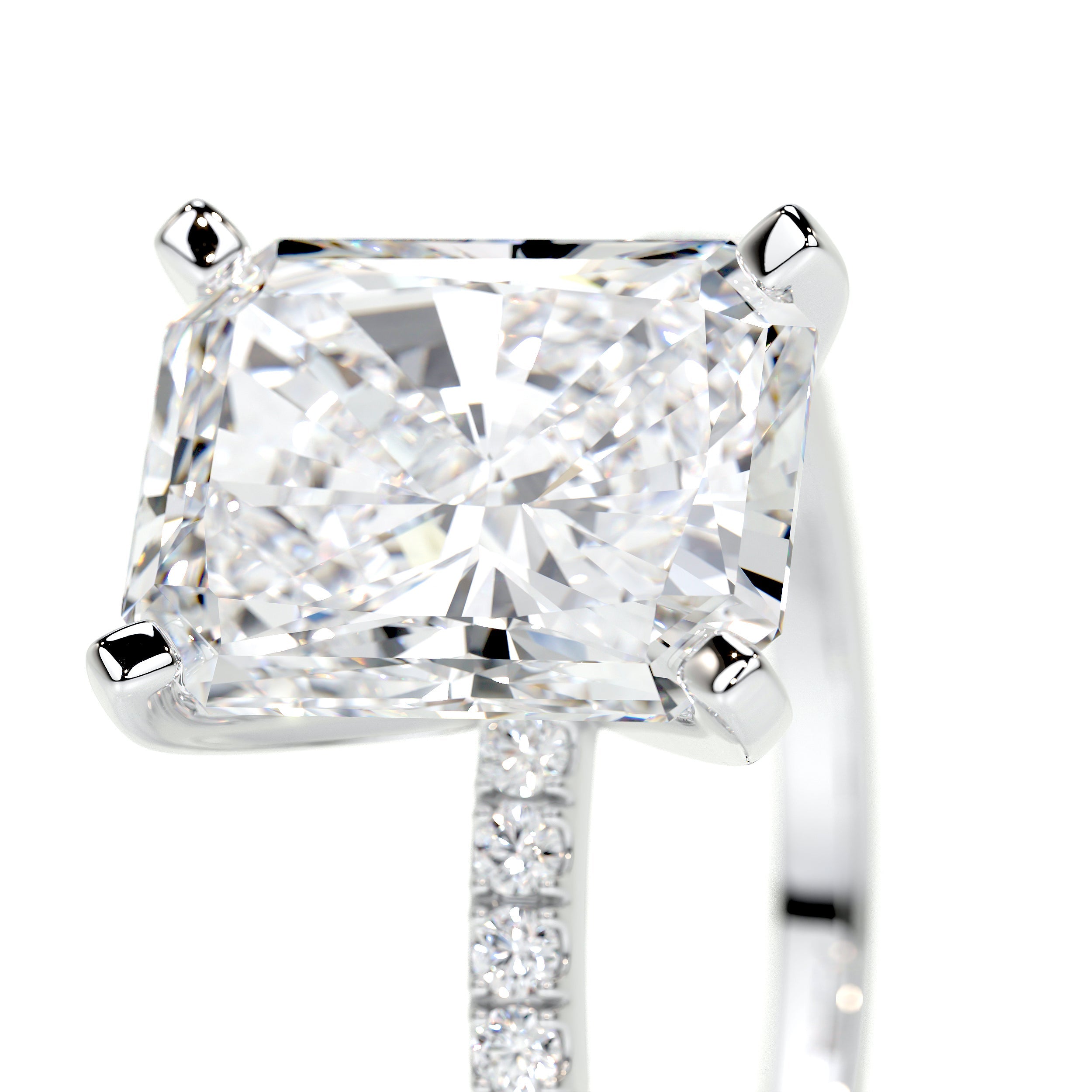 Audrey Lab Grown Diamond Ring (3.5 Carat) -Platinum