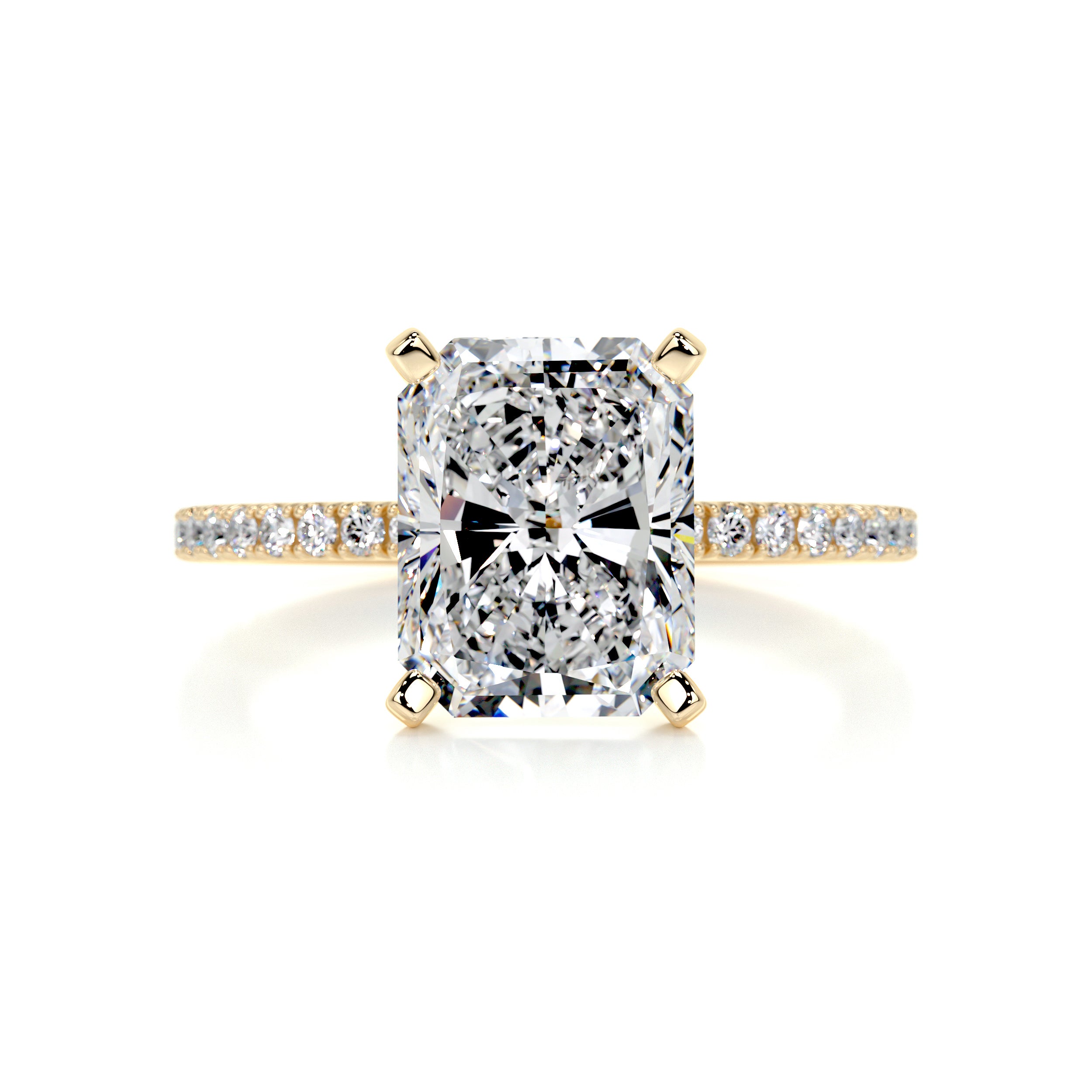 Audrey Diamond Engagement Ring -18K Yellow Gold