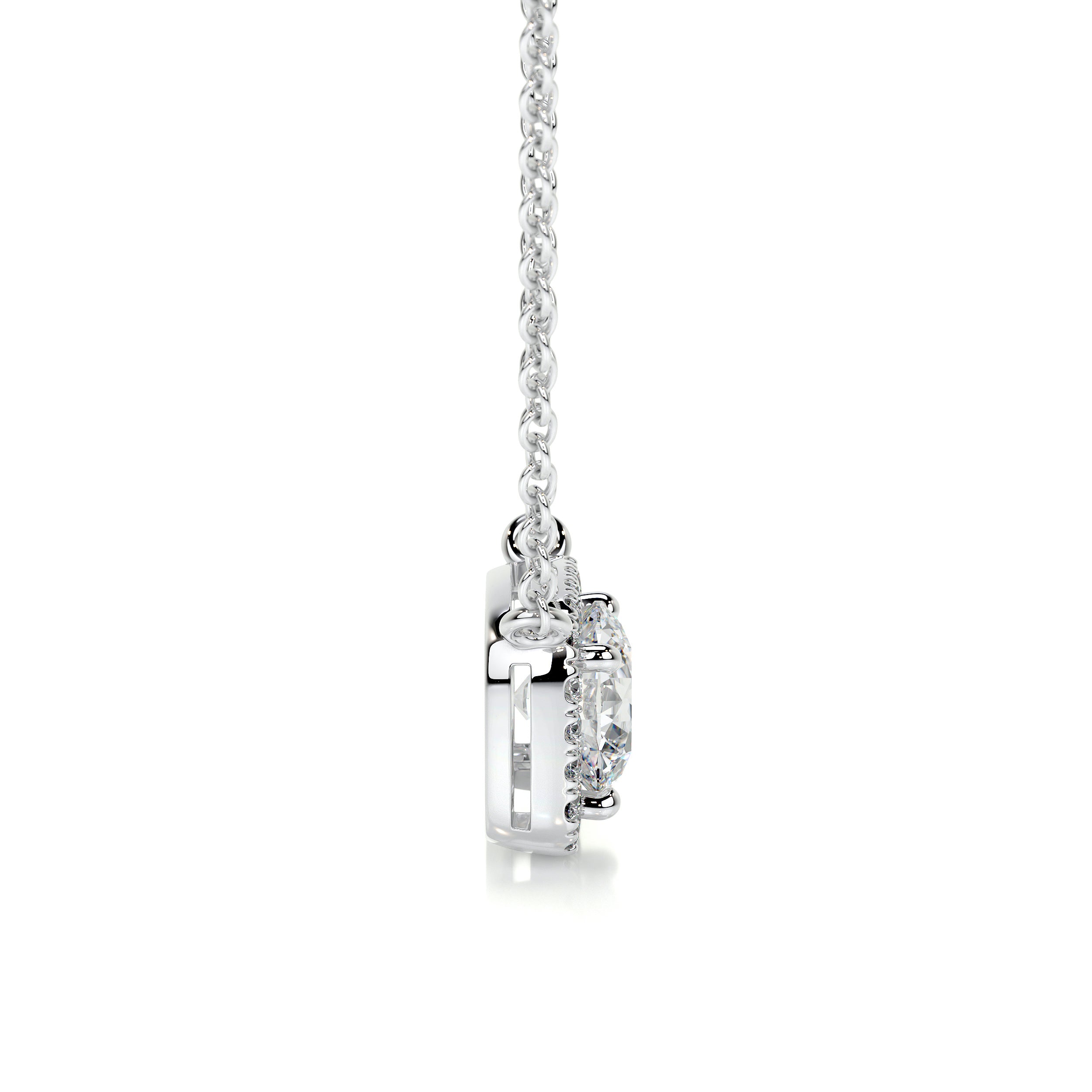 Claudia Diamond Pendant -14K White Gold