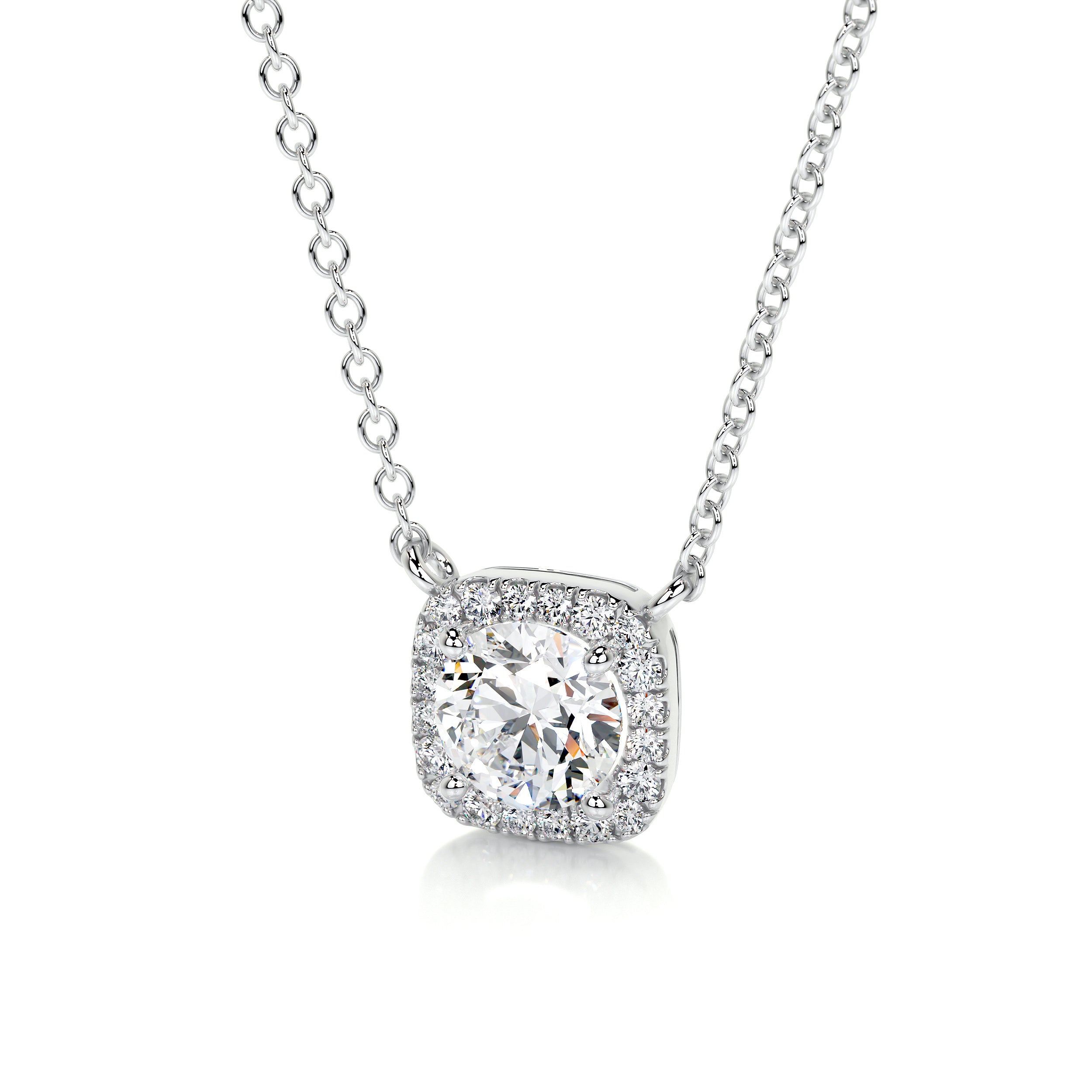 Claudia Lab Grown Diamond Pendant -14K White Gold