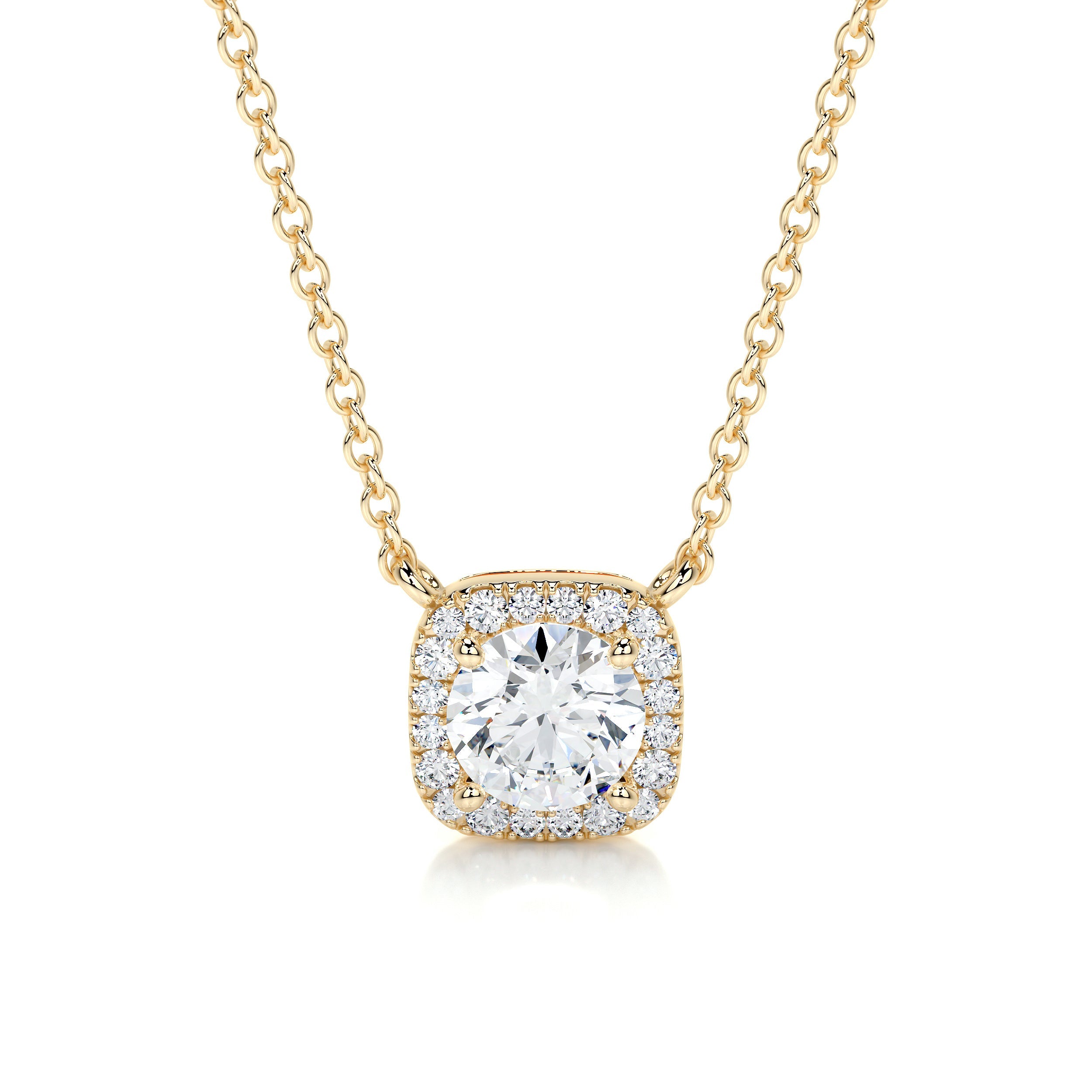 Claudia Lab Grown Diamond Pendant -18K Yellow Gold