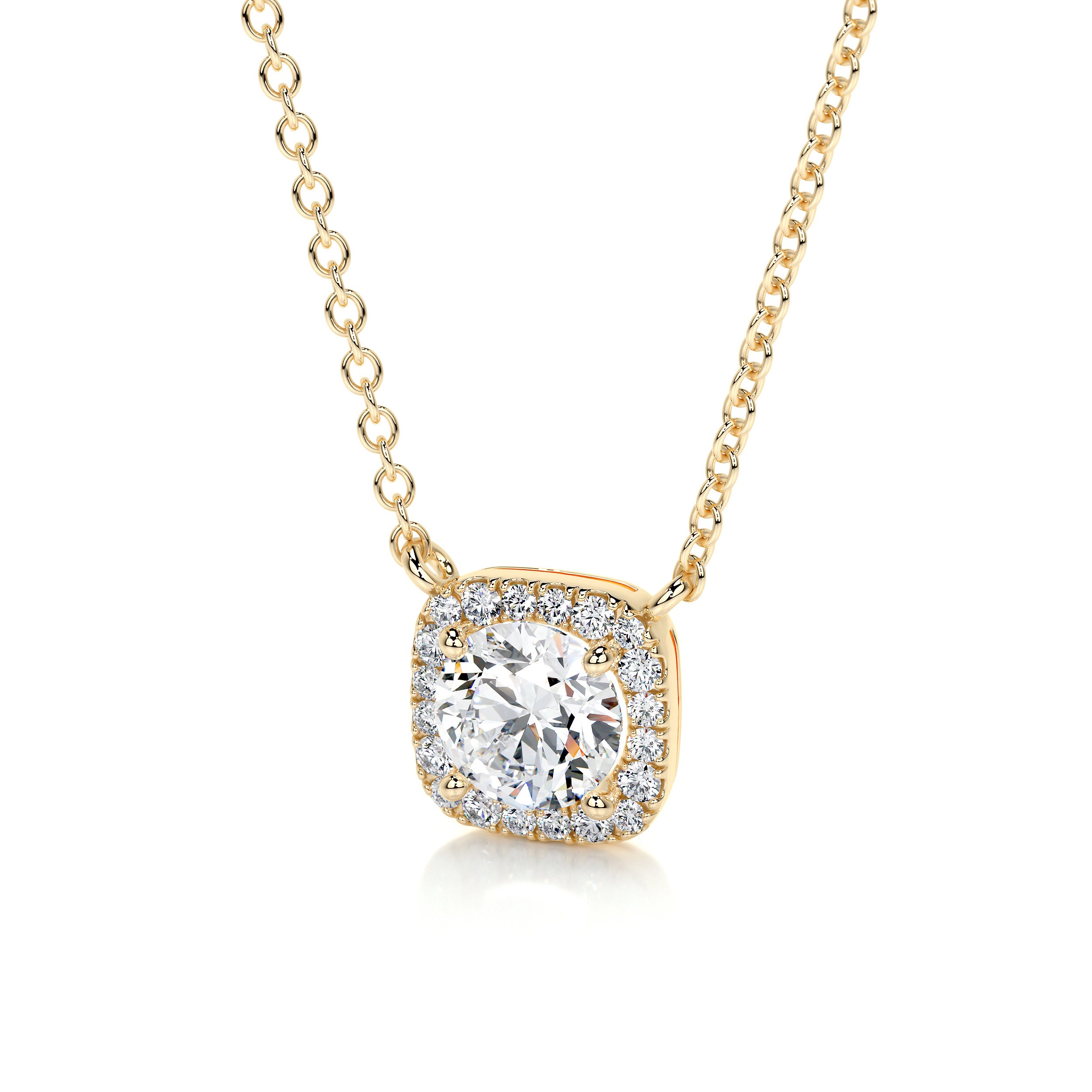Claudia Lab Grown Diamond Pendant -18K Yellow Gold