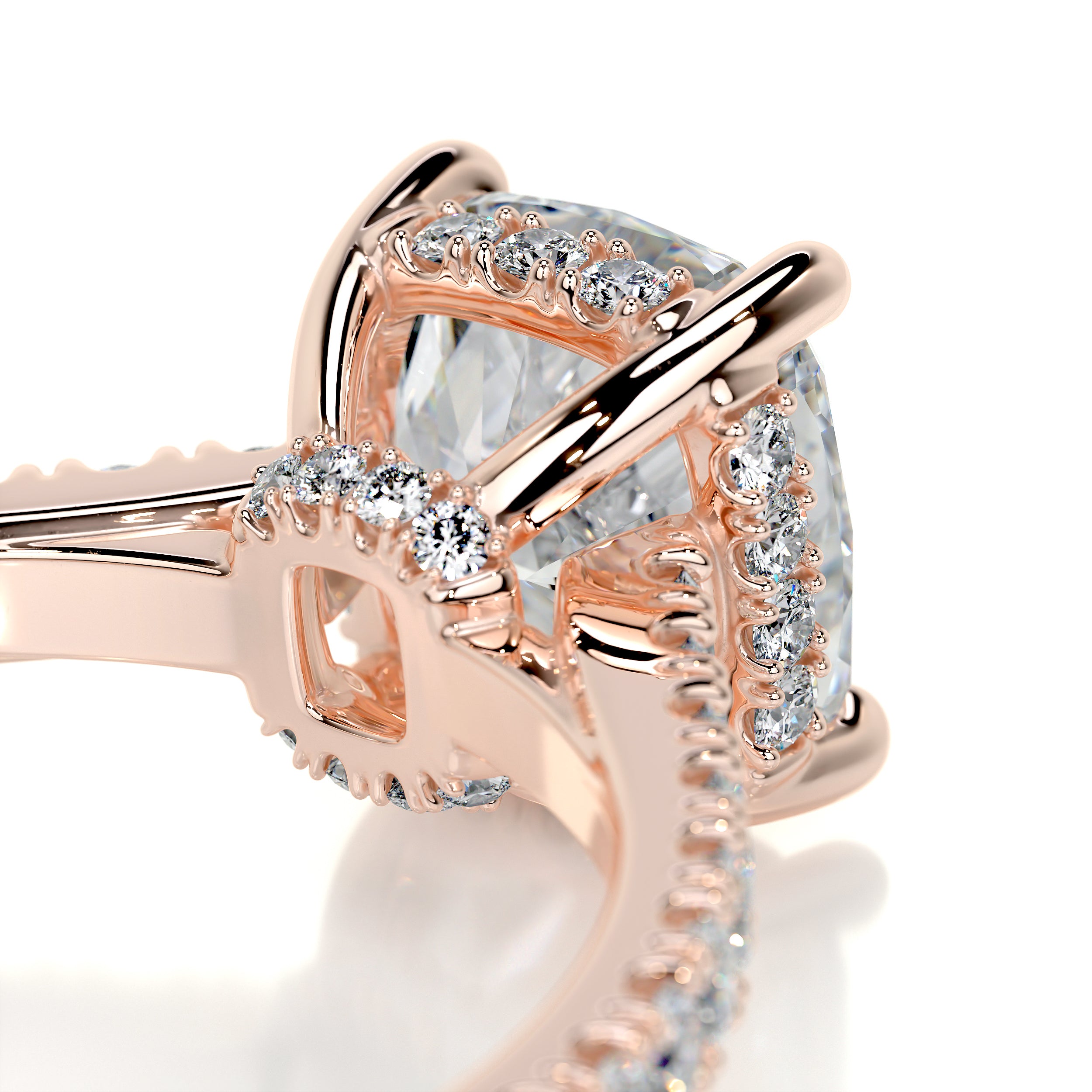 Cassandra Diamond Engagement Ring -14K Rose Gold