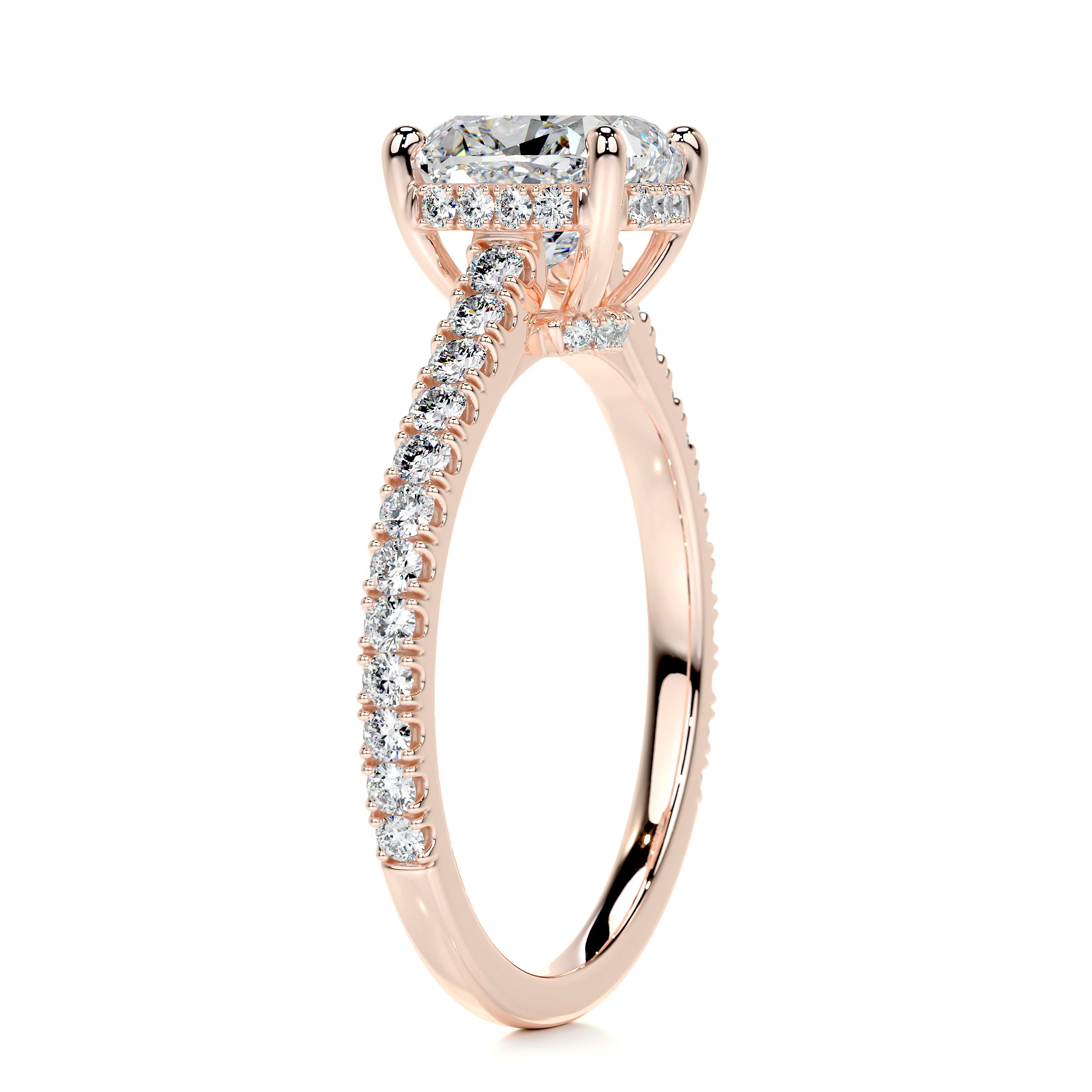 Cassandra Diamond Engagement Ring -14K Rose Gold