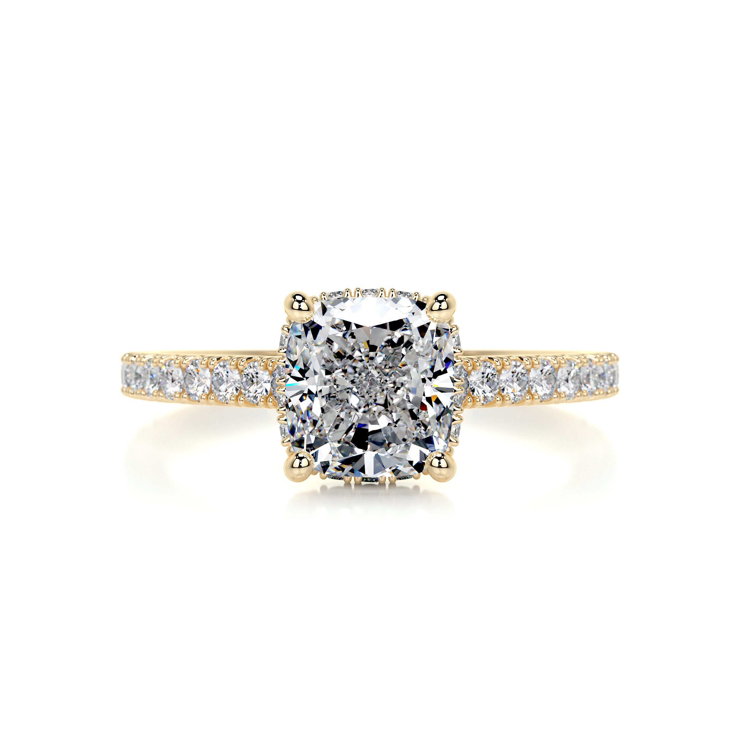 Cassandra Diamond Engagement Ring -18K Yellow Gold