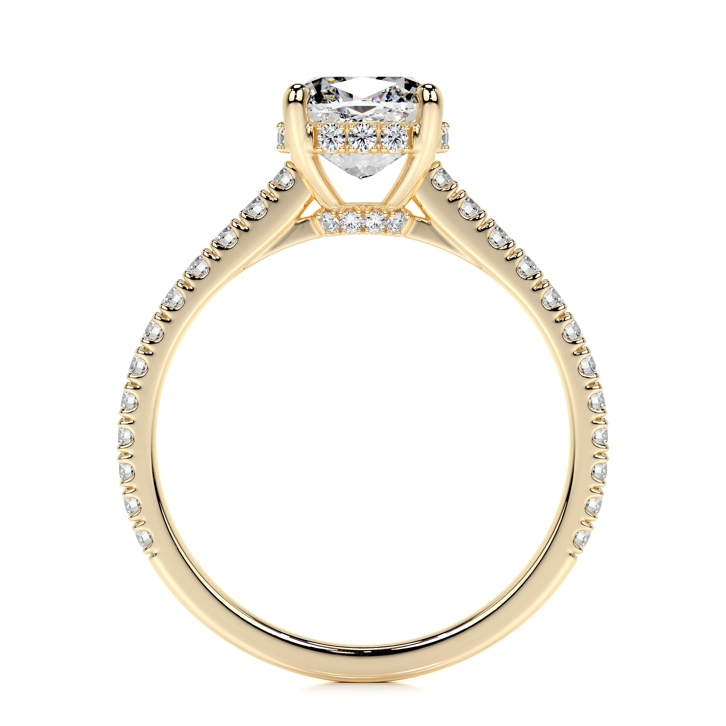Cassandra Lab Grown Diamond Ring (2 Carat) -18K Yellow Gold