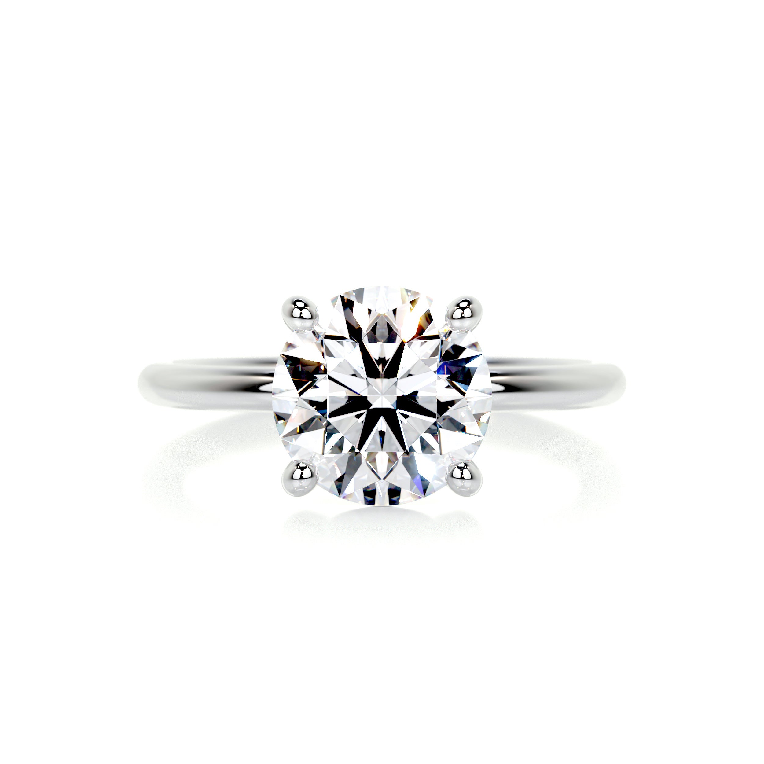 Eloise Diamond Engagement Ring -14K White Gold