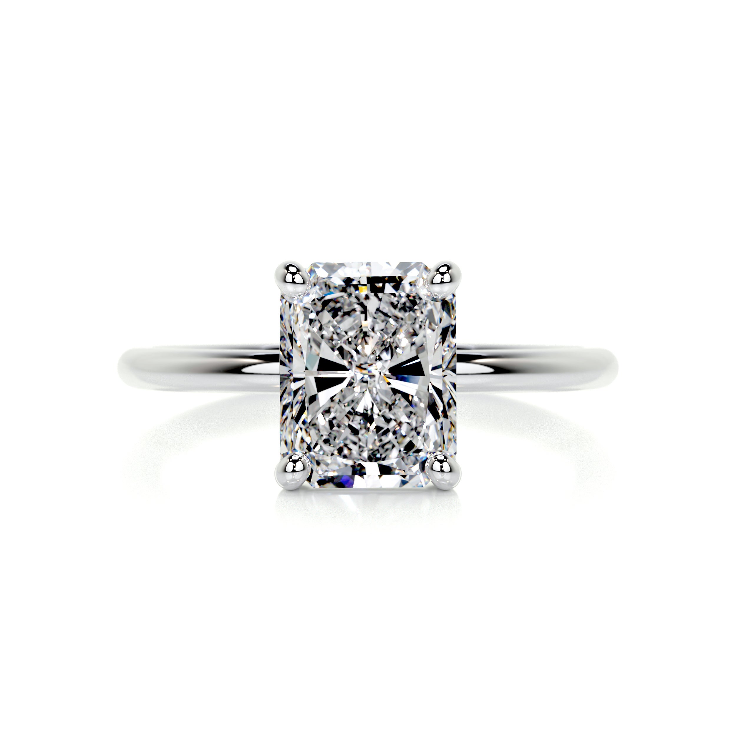 Harper Diamond Engagement Ring -18K White Gold