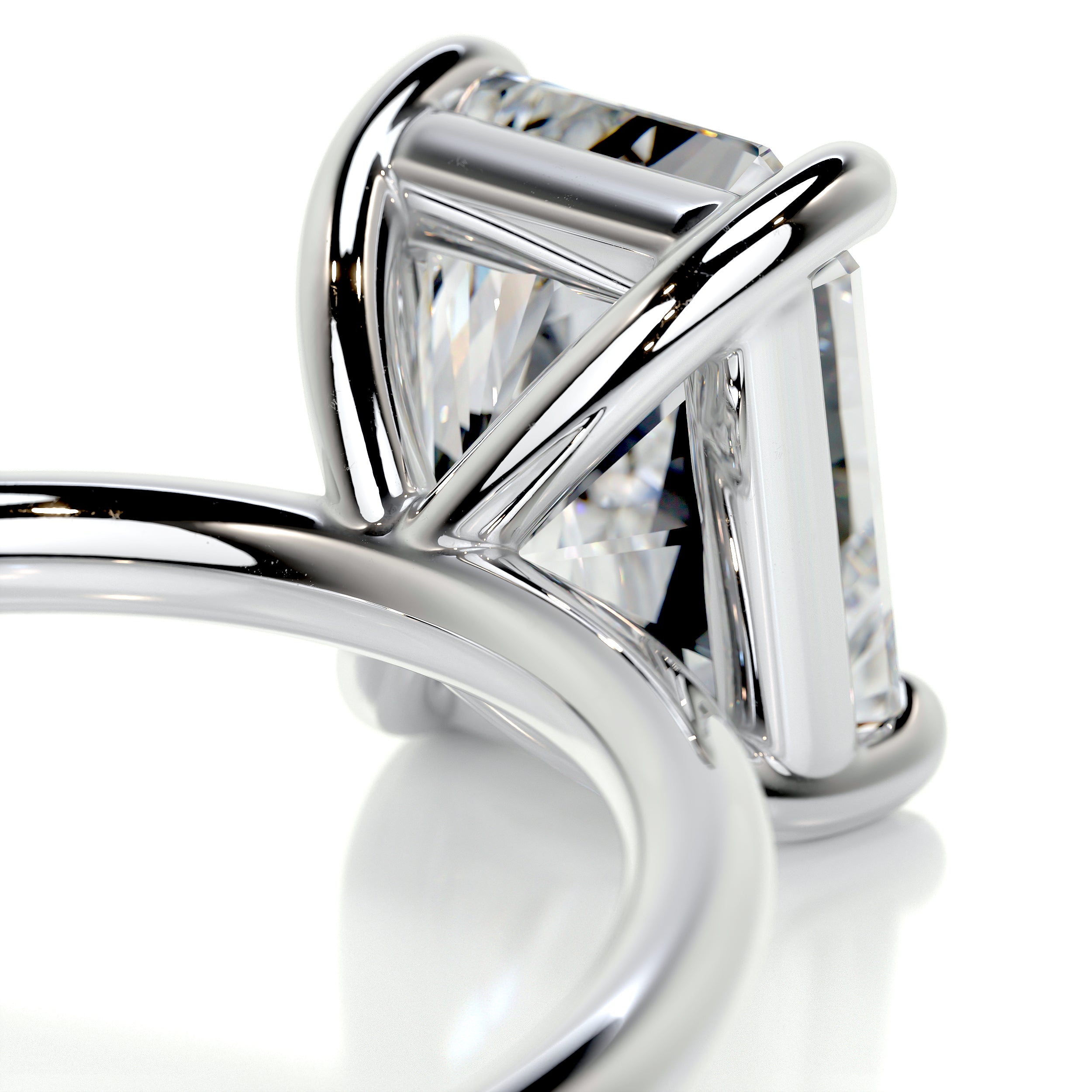 Harper Diamond Engagement Ring -18K White Gold