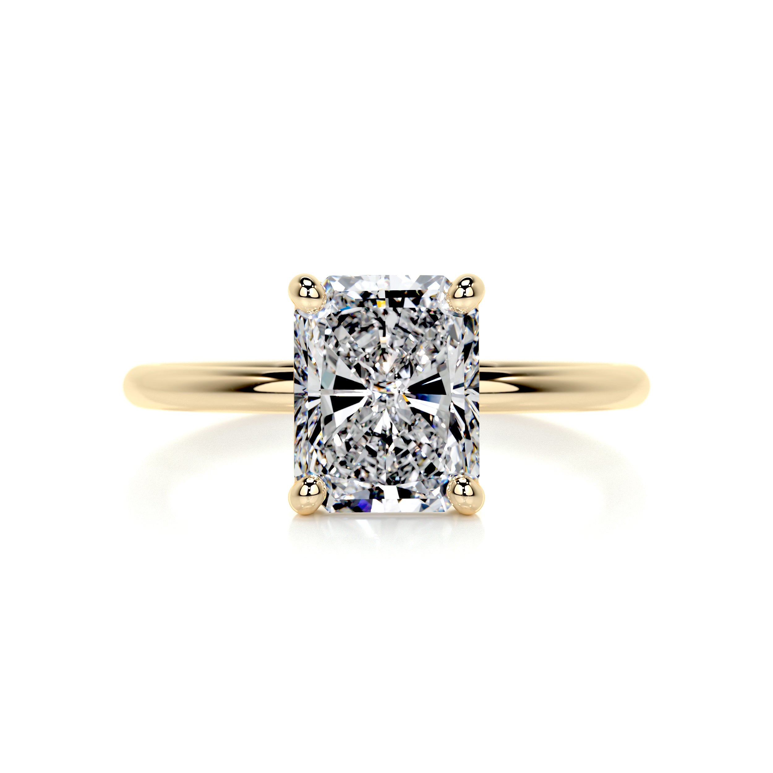 Harper Diamond Engagement Ring -18K Yellow Gold